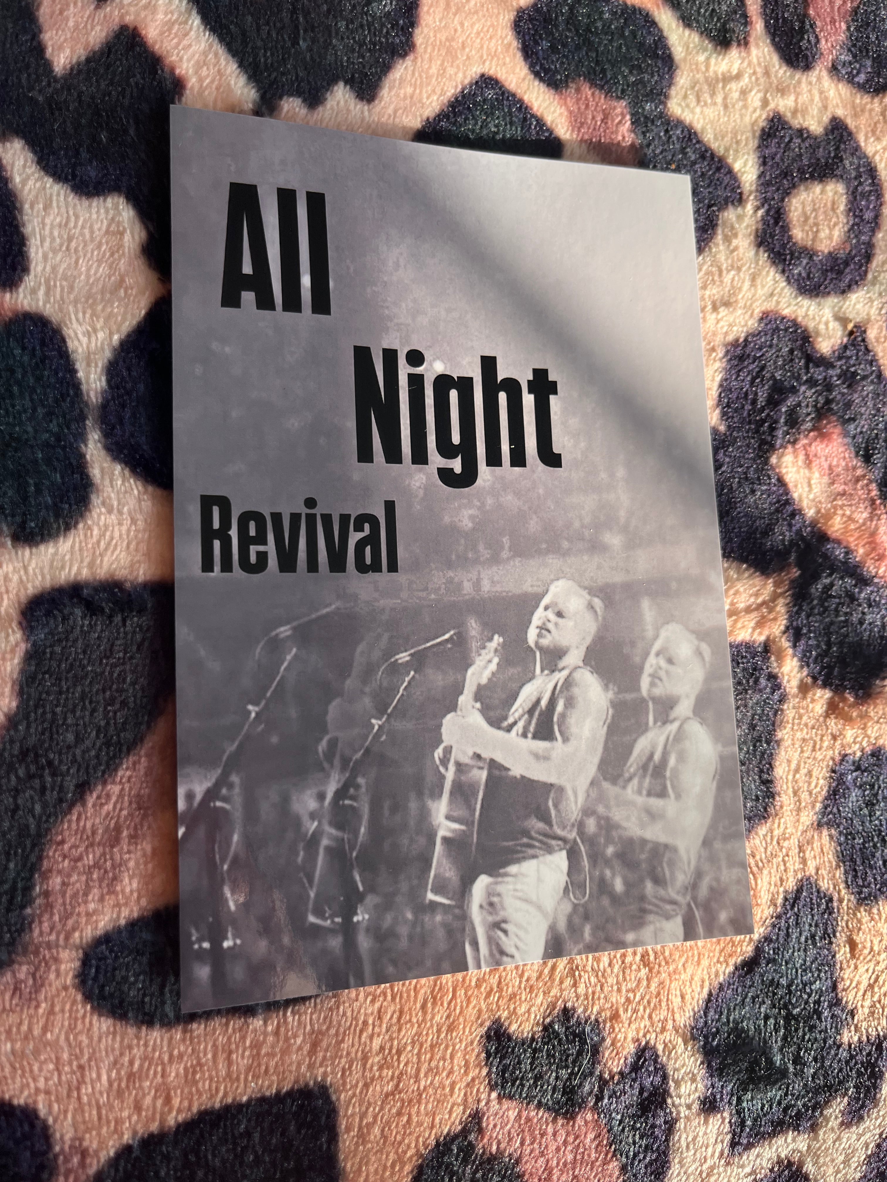 Zach Bryan all night revival poster