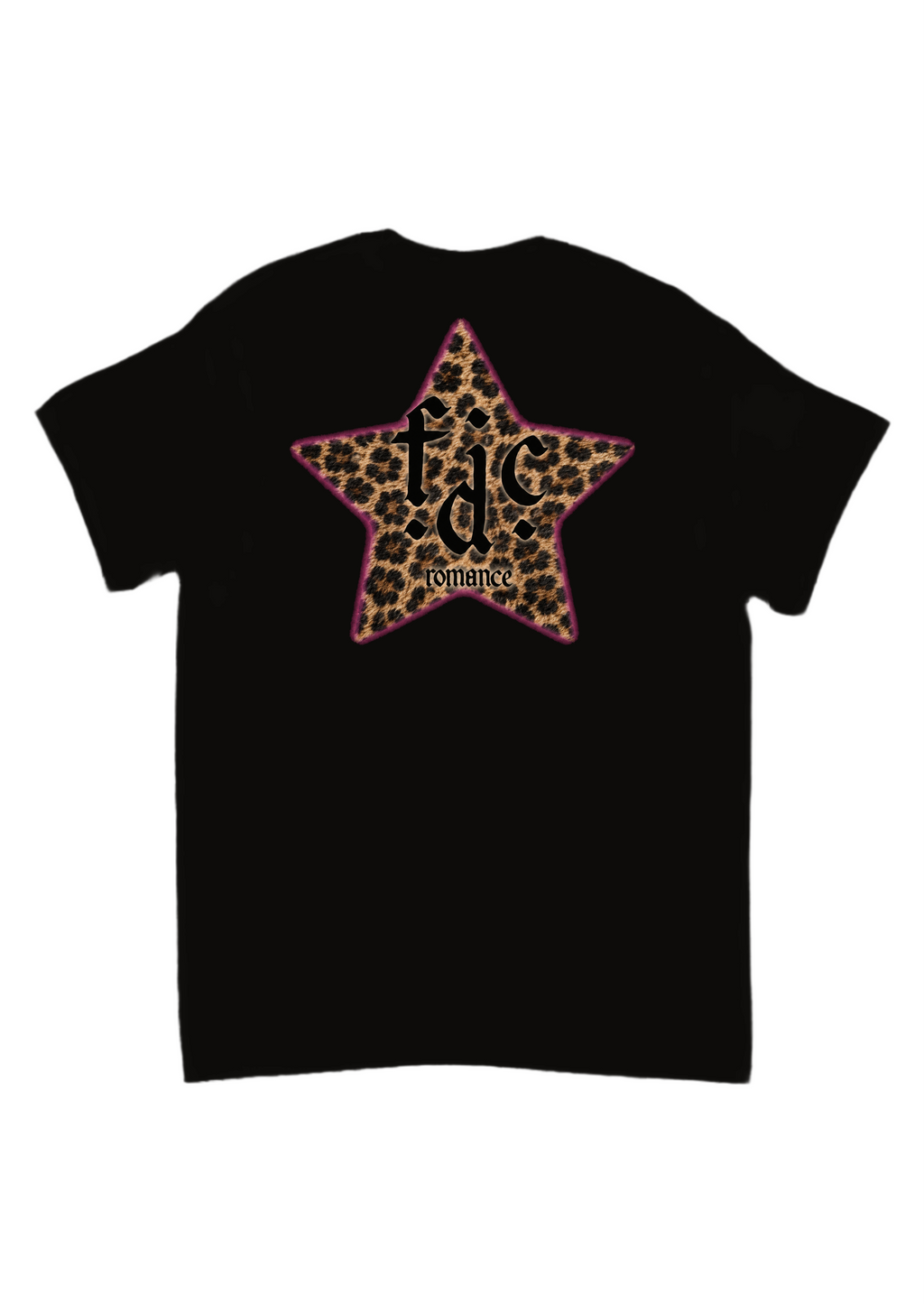 Fontaines dc leopard print star band tee
