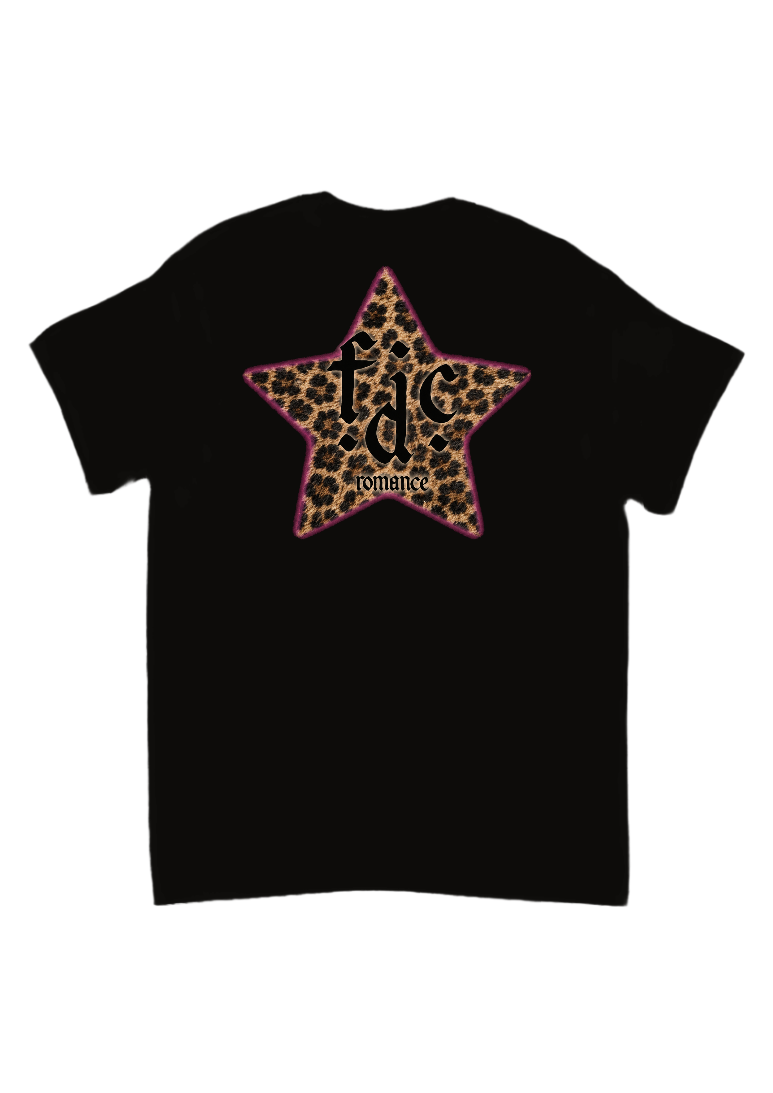 Fontaines dc leopard print star band tee