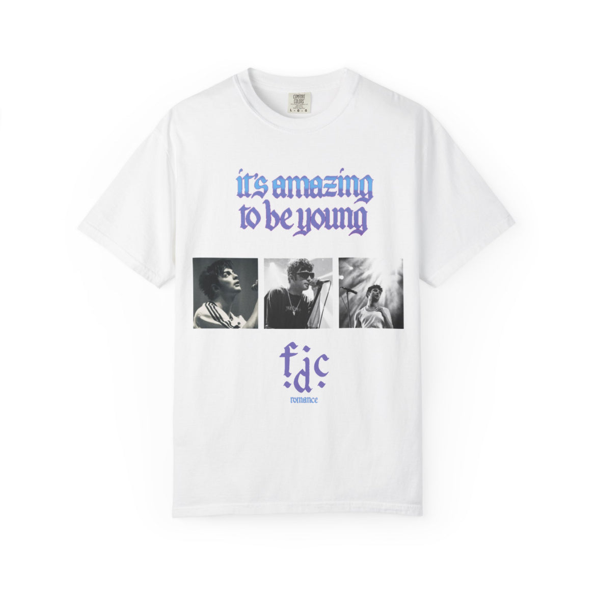 Fontaines dc it’s amazing to be young blue band tee