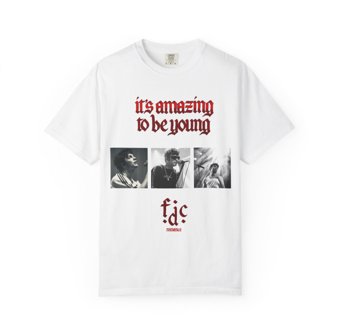 Fontaines dc it’s amazing to be young red band tee