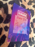 Oasis live 25 pink purple poster