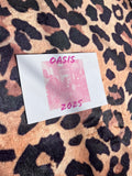 Oasis pink poster