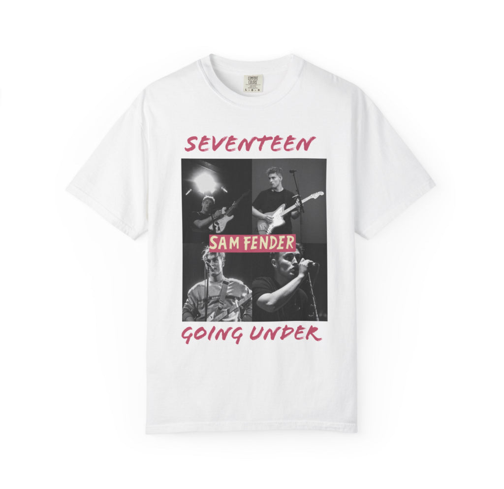 Sam fender seventeen going under band tees