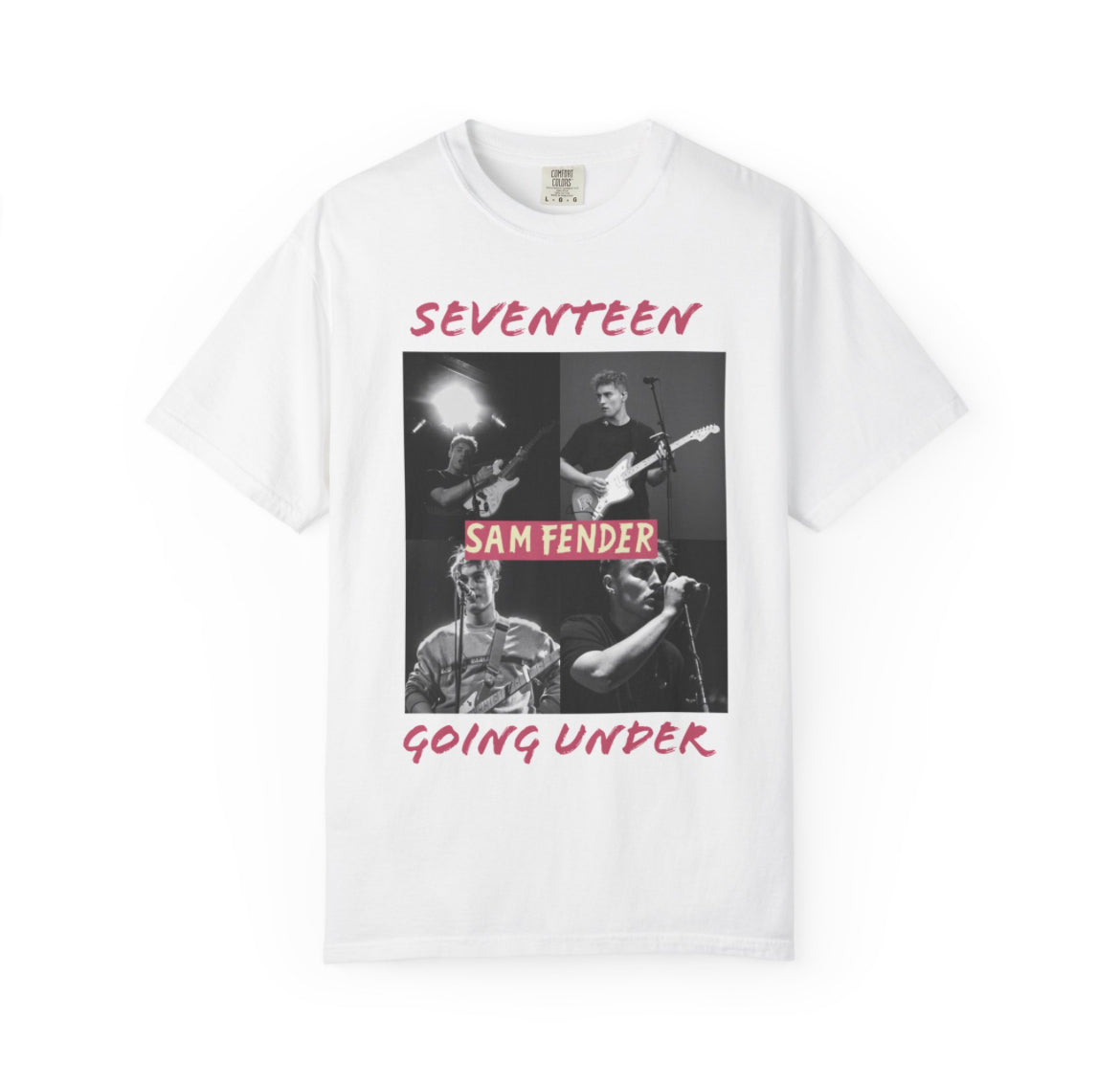 Sam fender seventeen going under band tees