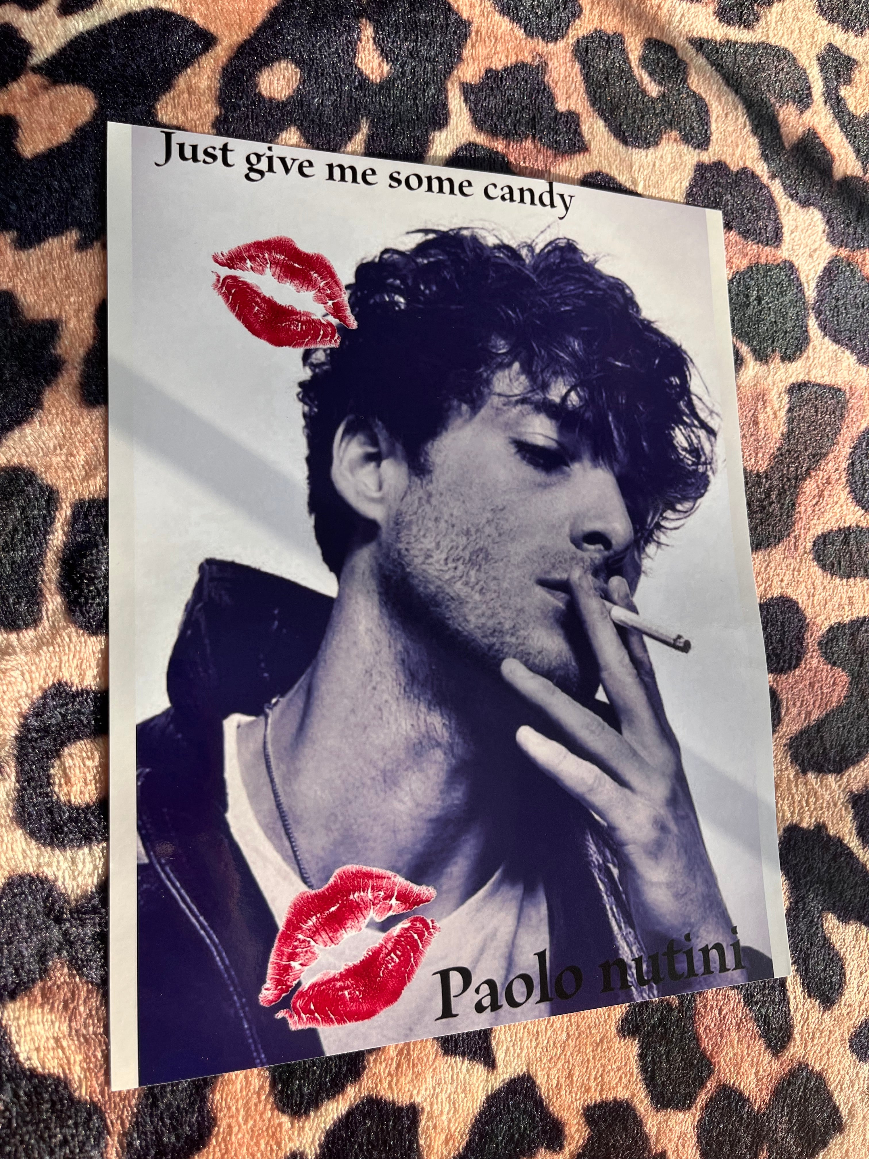 Paolo nutini lipstick stains poster