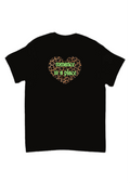 Romance is a place leopard print heart band tees
