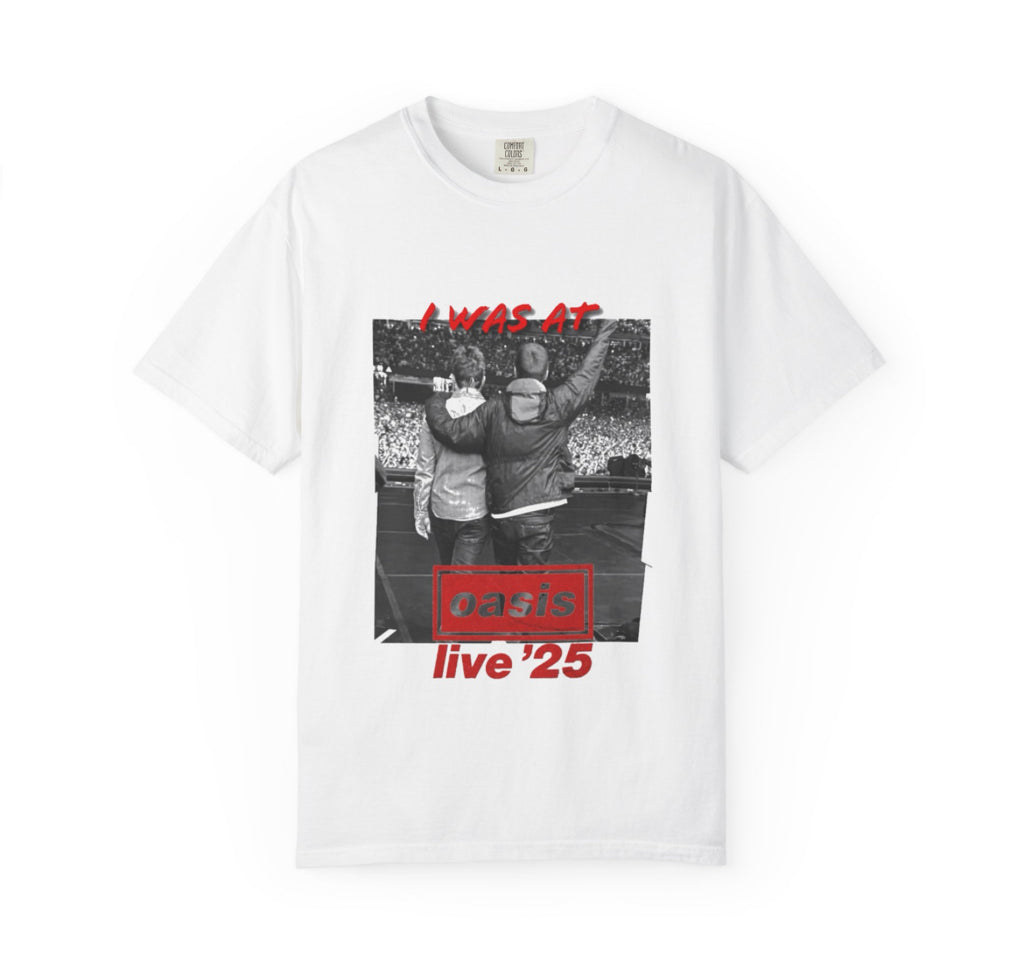 I was at oasis live 25 band tees