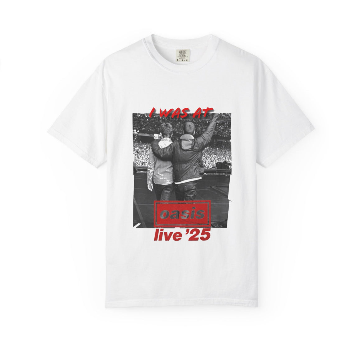 I was at oasis live 25 band tees