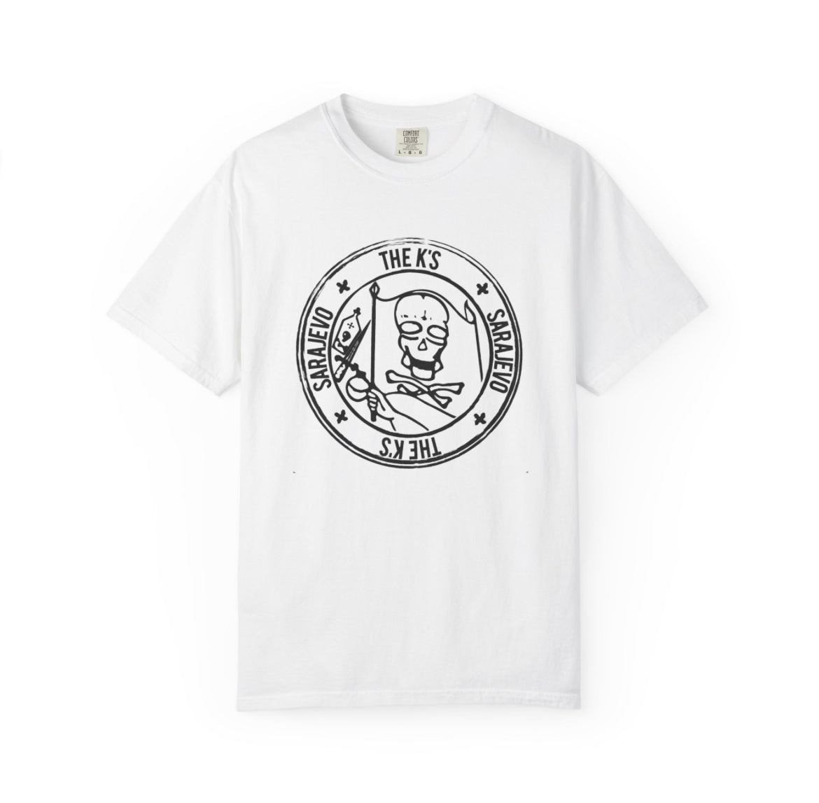 The Ks blue and black logos band tees
