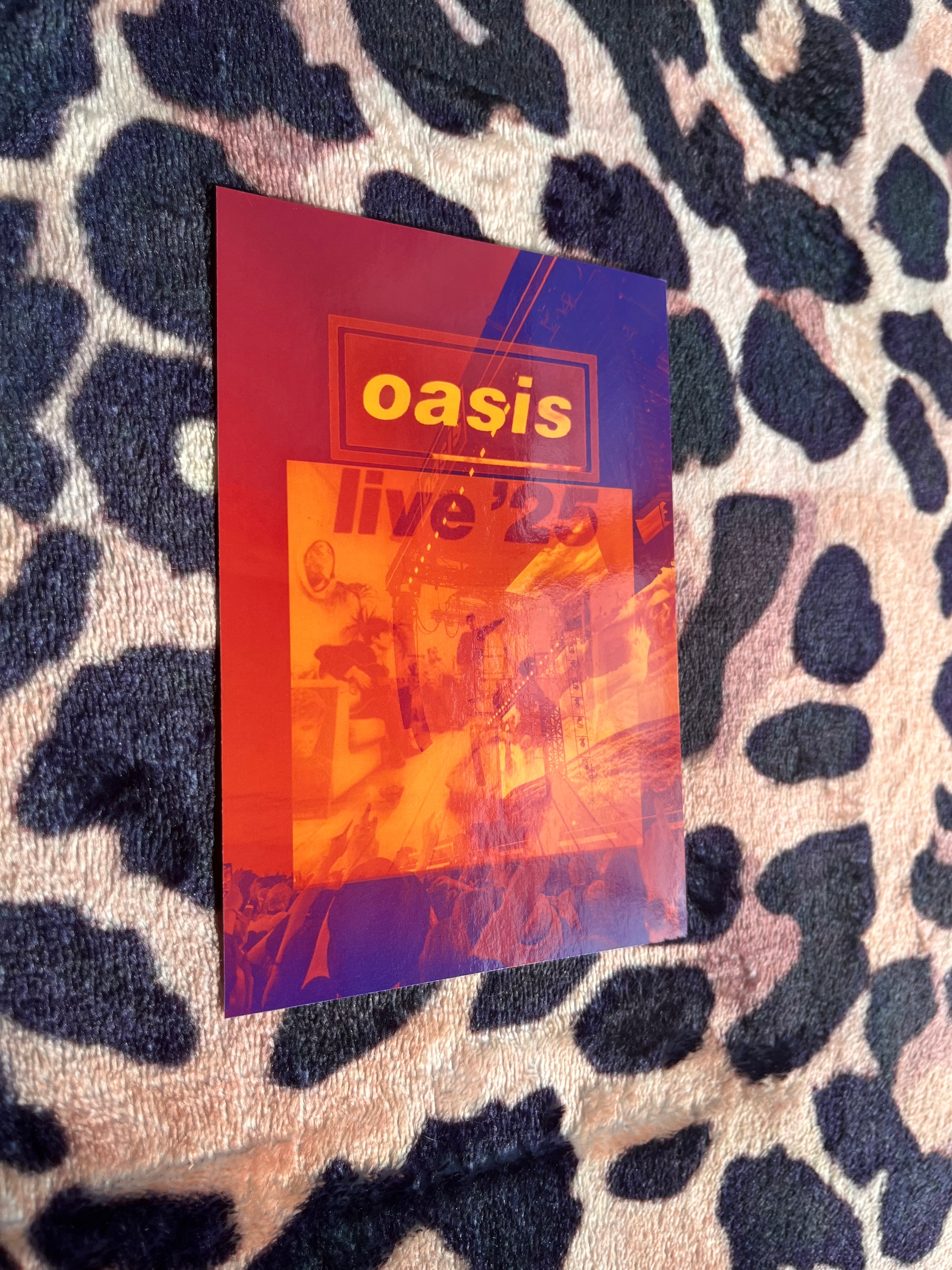 Oasis live 25 orange poster