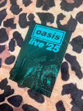 Oasis live 25 blue green poster