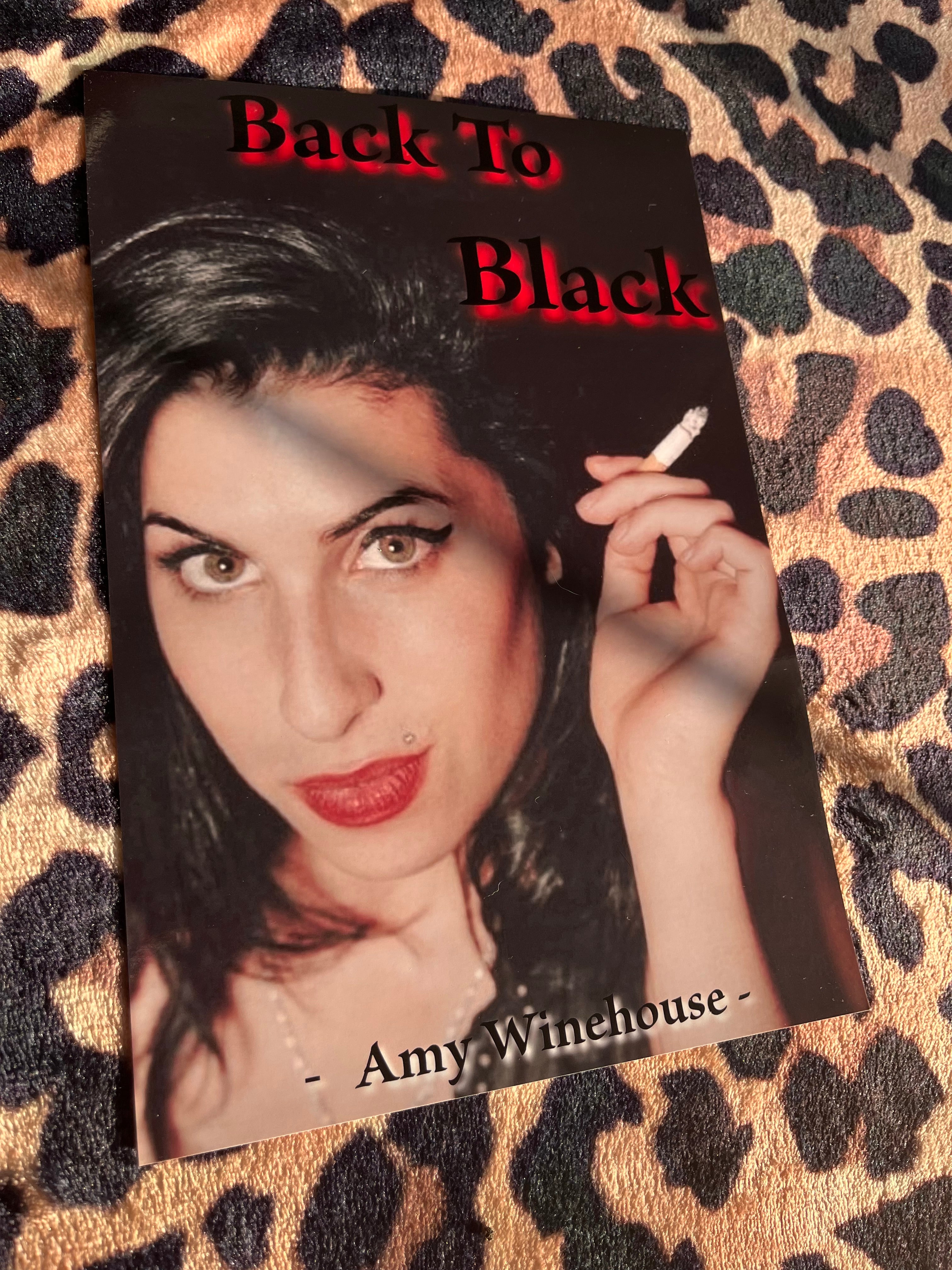Amy winehouse back to black poster 🖤