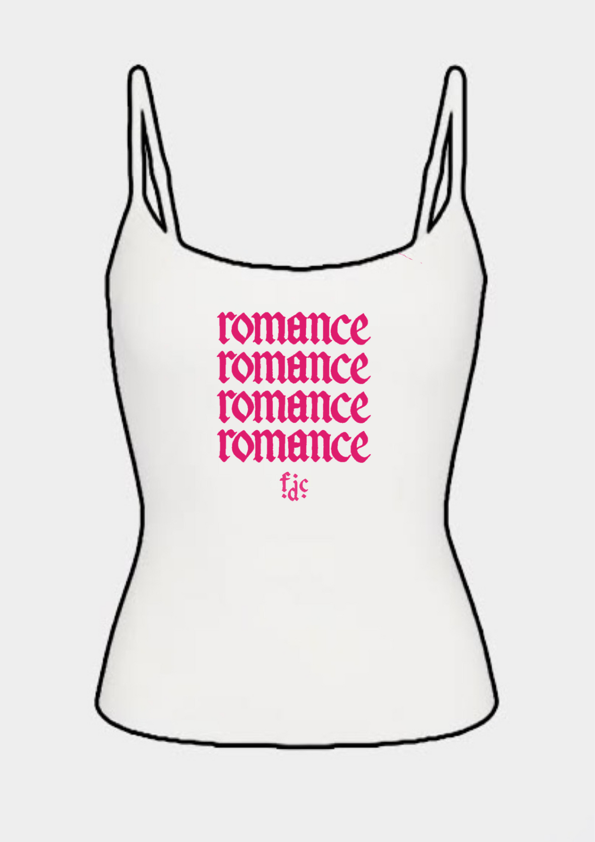 Fontaines dc romance tank tops