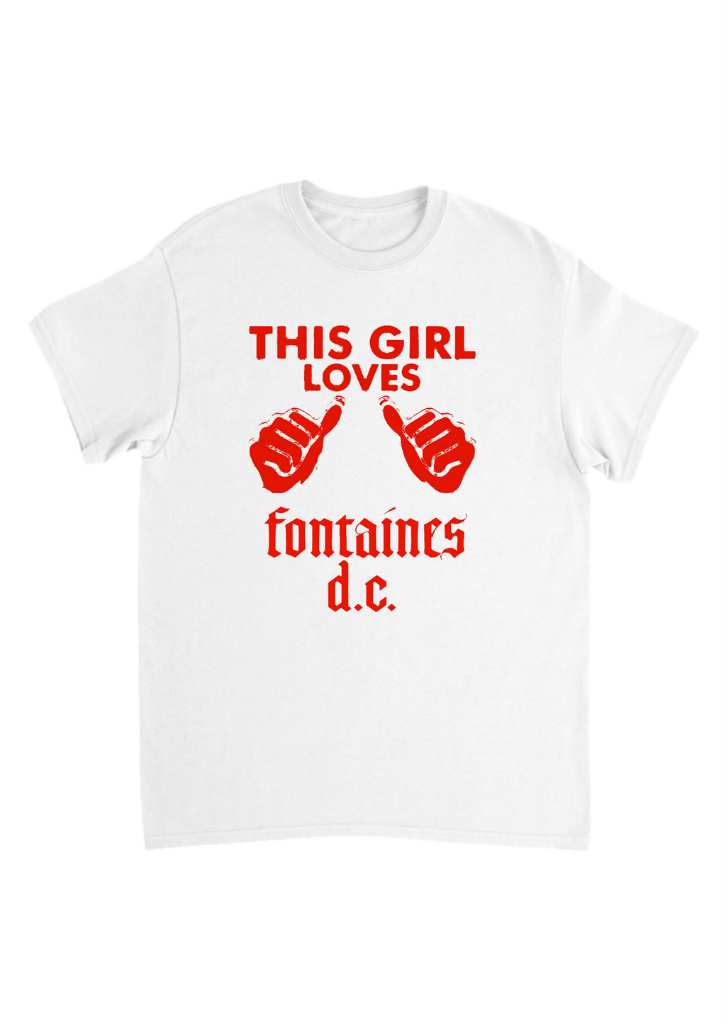 This girl loves Fontaines dc band tees