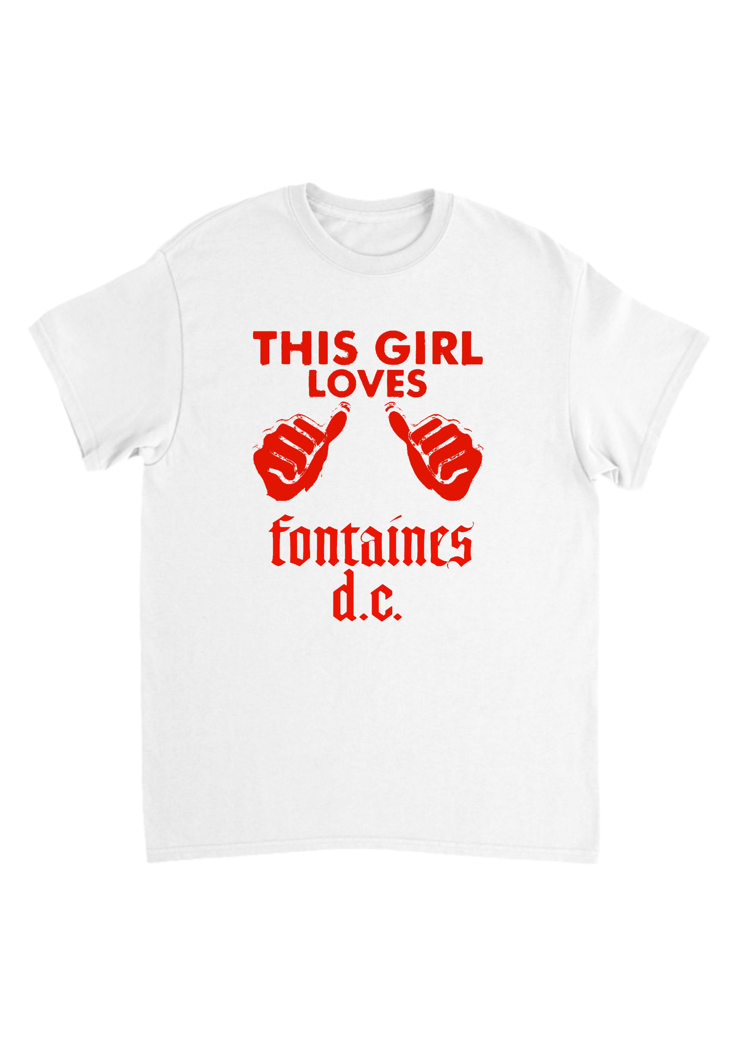 This girl loves Fontaines dc band tees