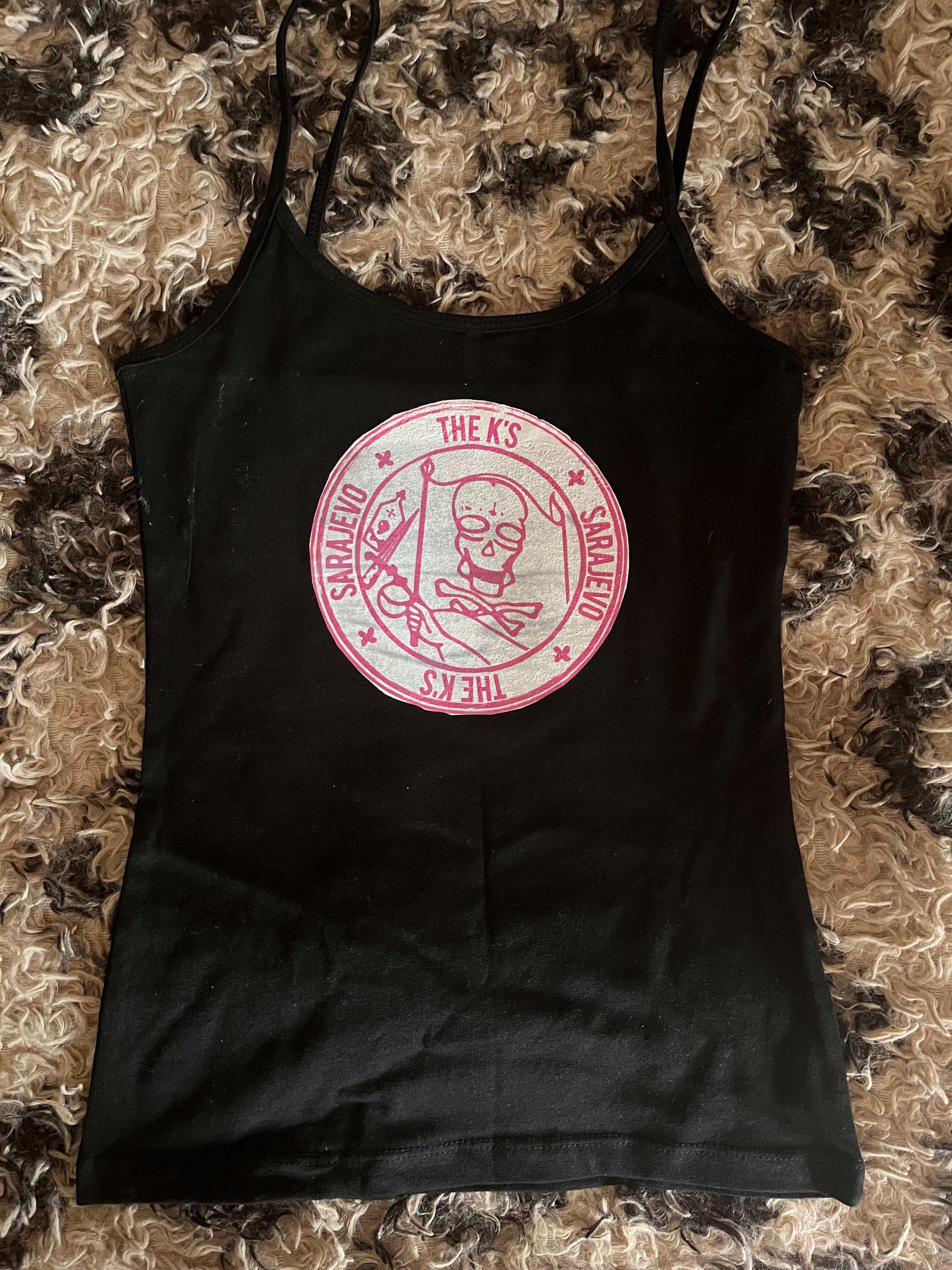 The Ks pink logo tank top