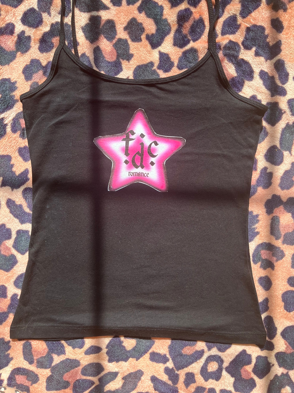Fontaines dc pink star tank top