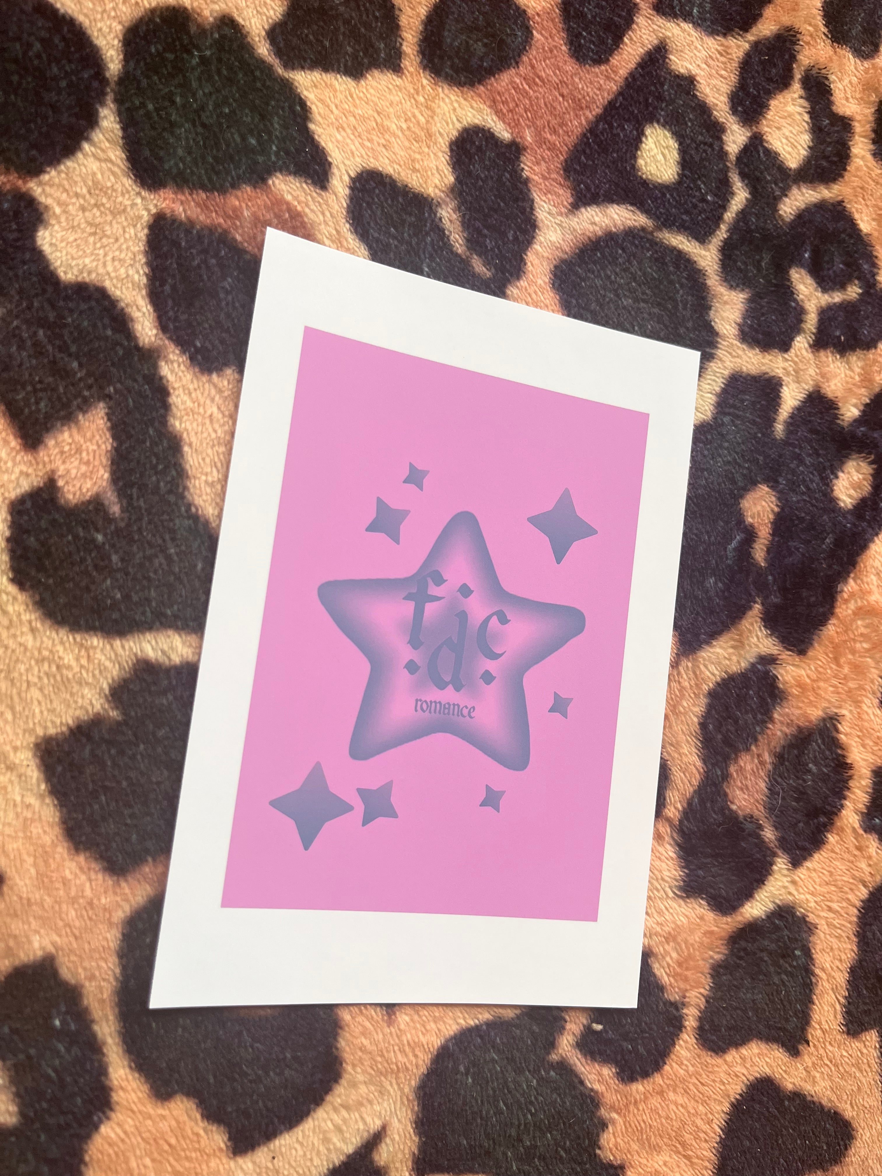 Fontaines dc star polaroid style posters