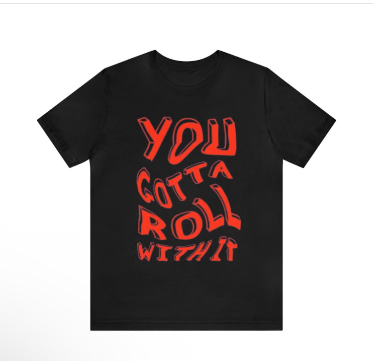 Oasis roll with it band tee