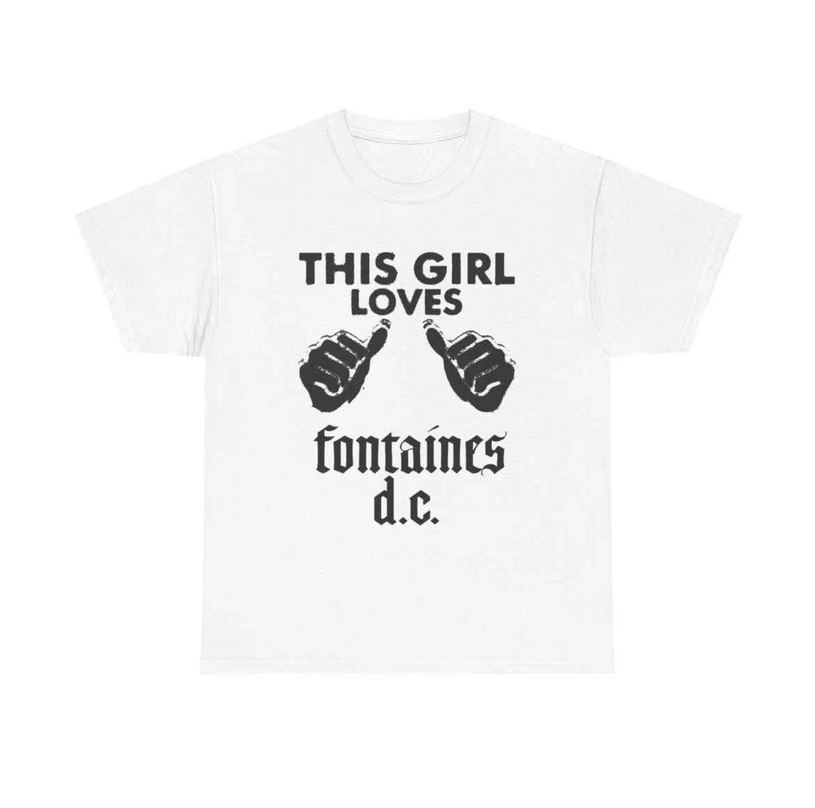 This girl loves Fontaines dc band tees