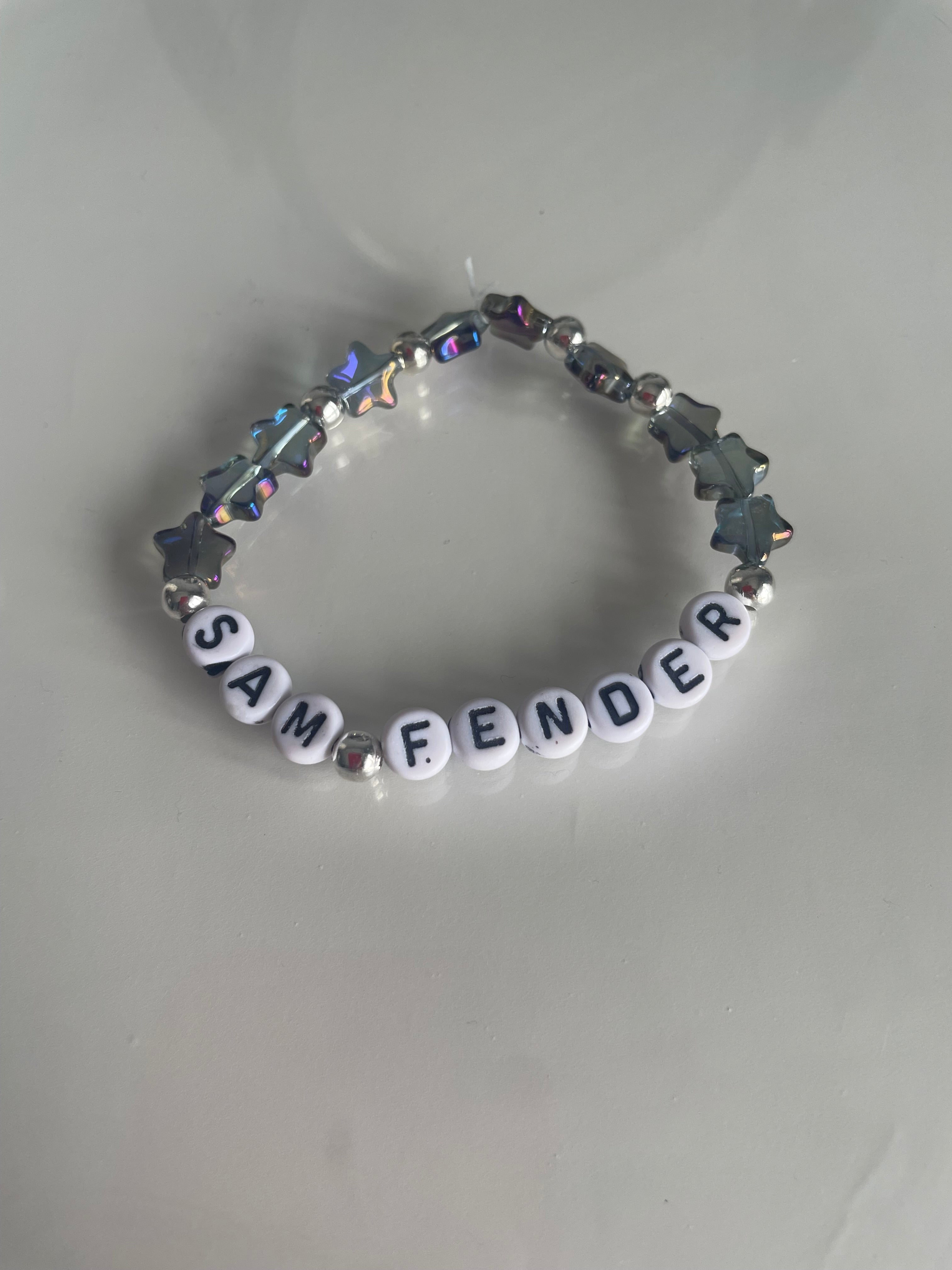 Sam fender silver stars bracelet