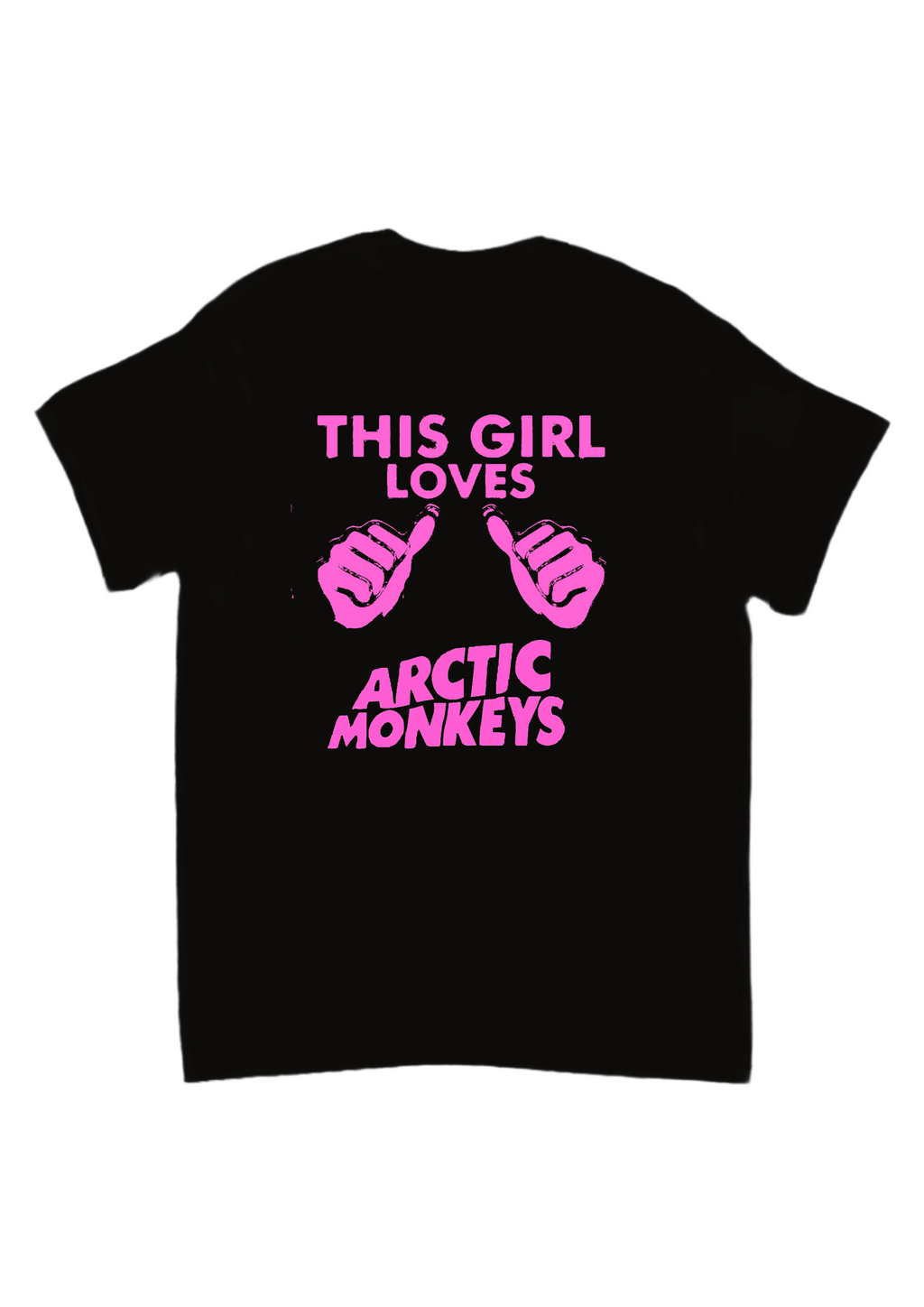 This girl loves Arctic monkeys band tee
