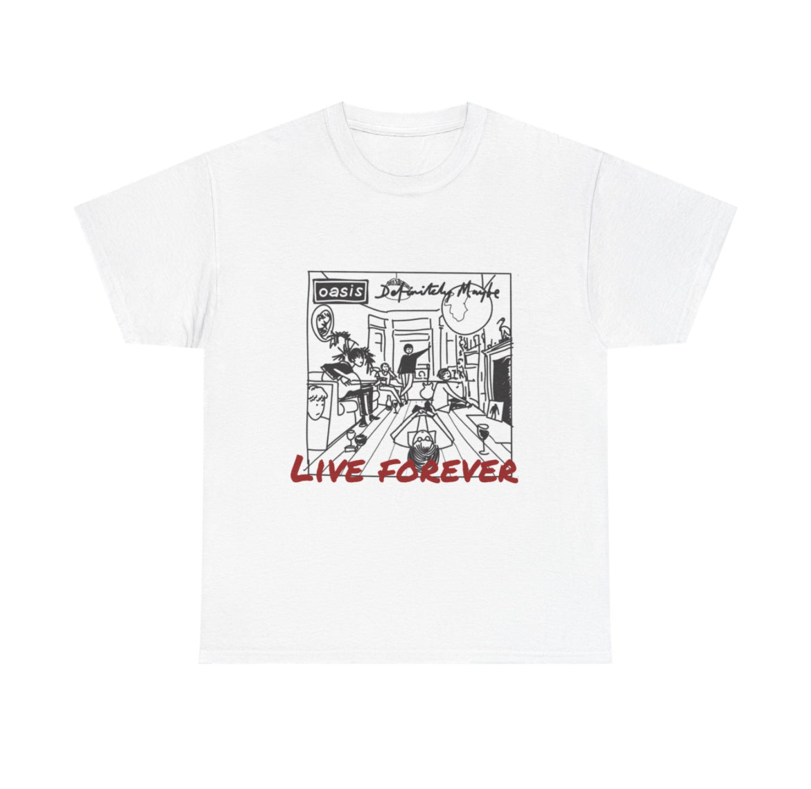 Oasis definitely maybe band tee
