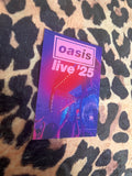 Oasis live 25 pink poster