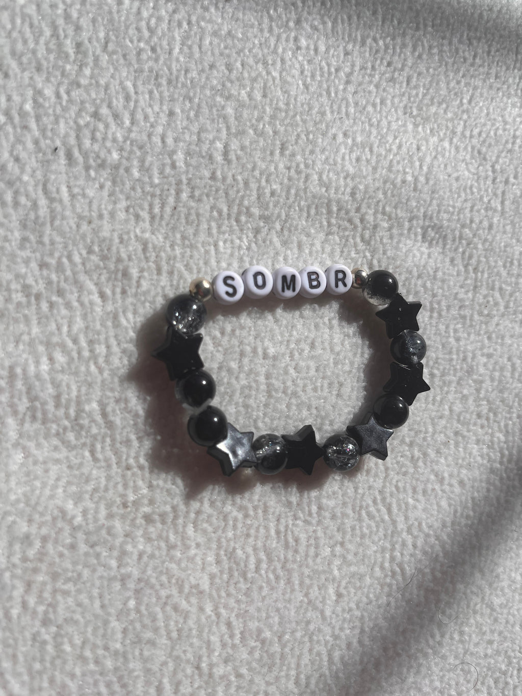 Sombr black and grey stars bracelet
