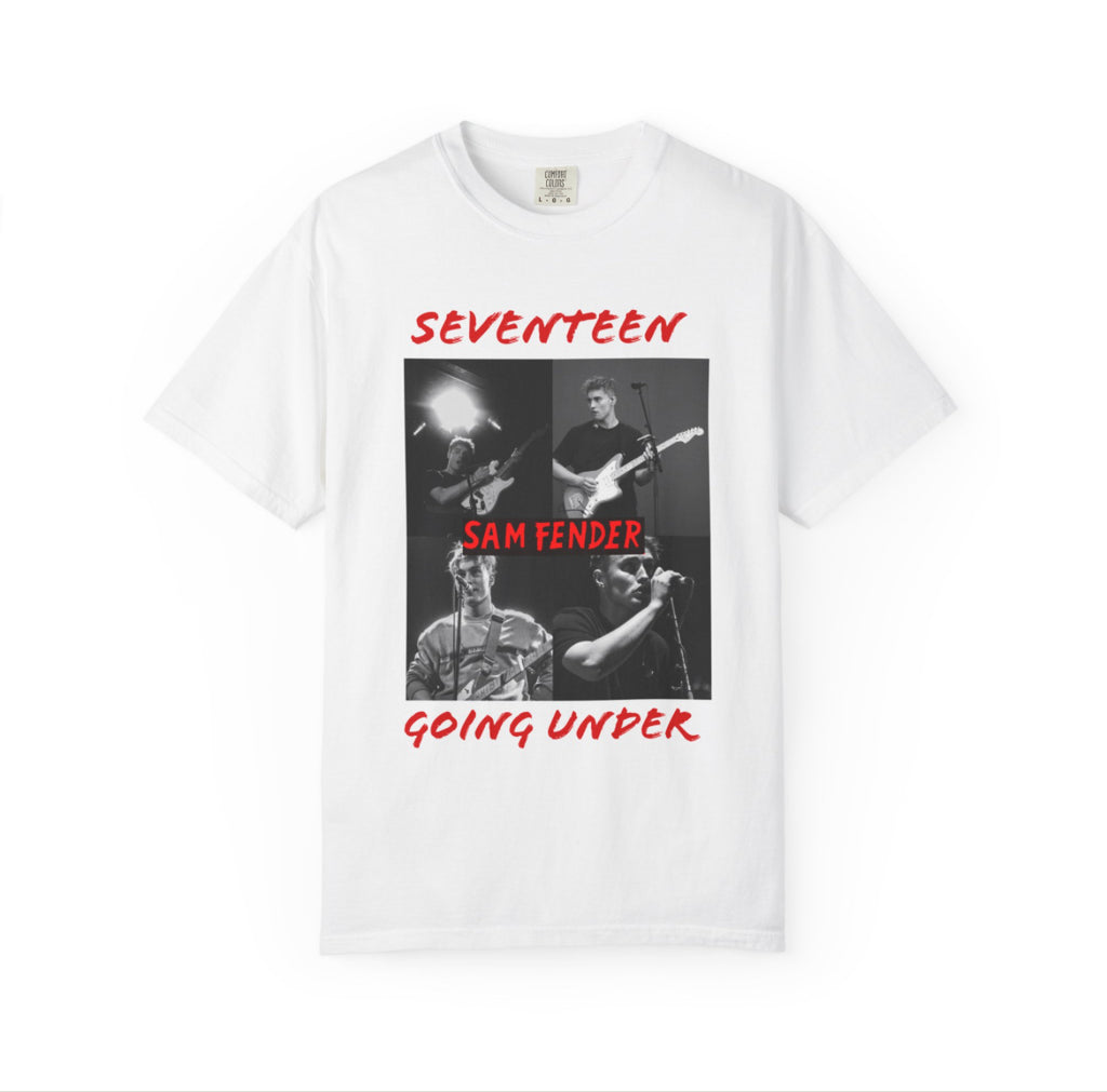 Sam fender seventeen going under band tees