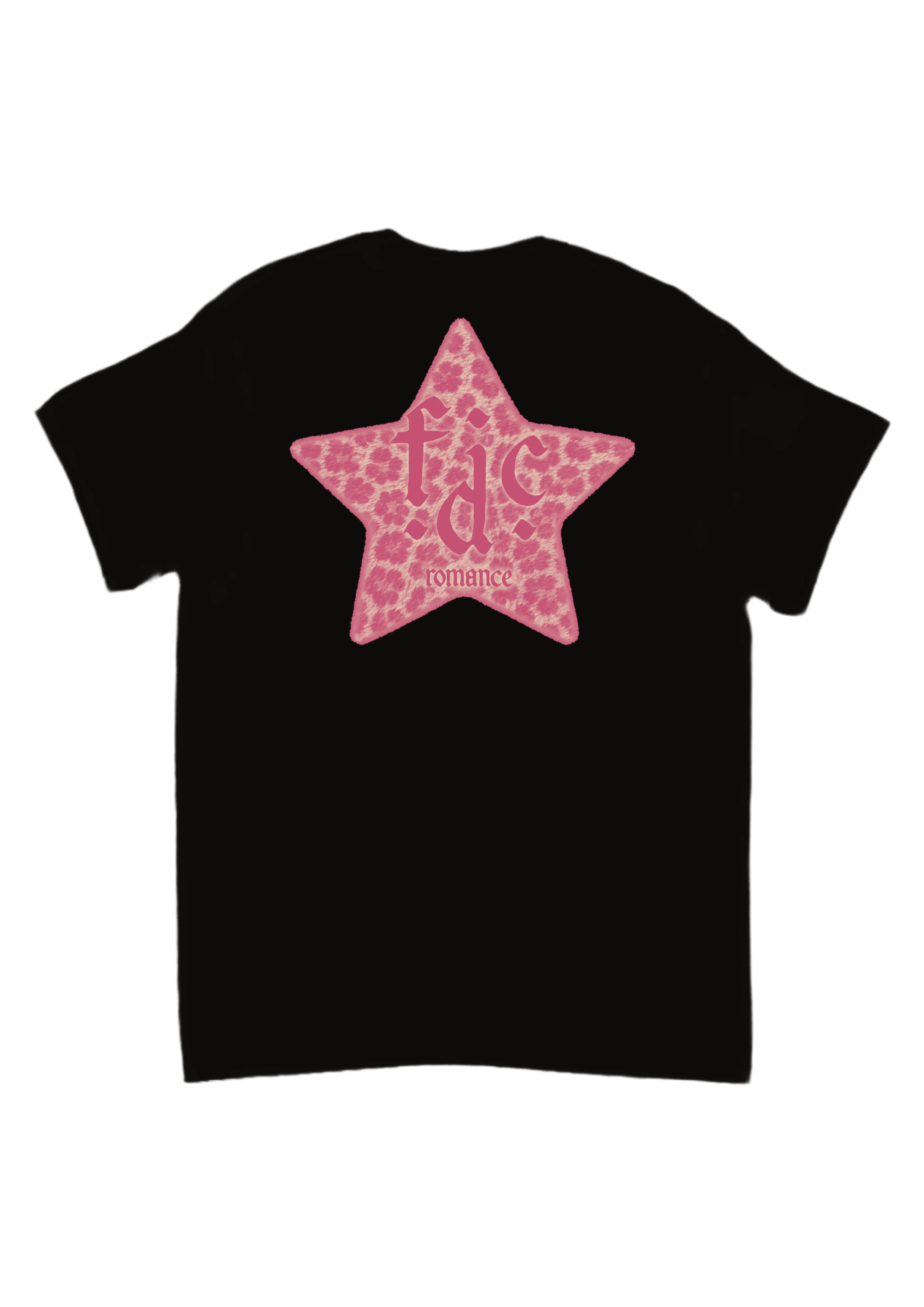 Fontaines dc pink leopard print band tees