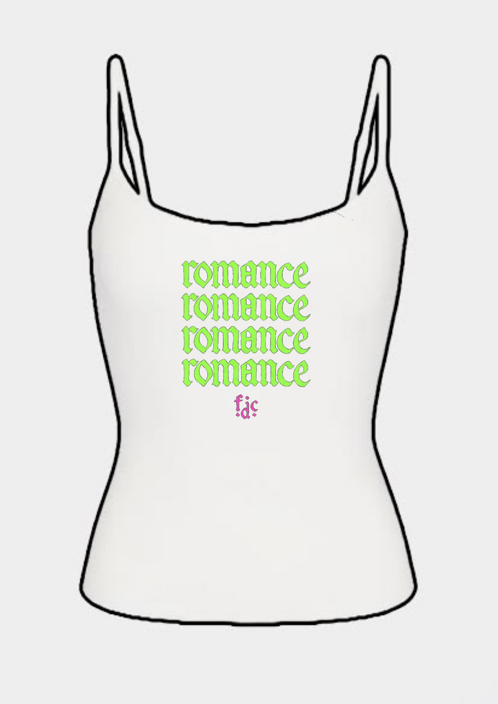 Fontaines dc romance tank tops