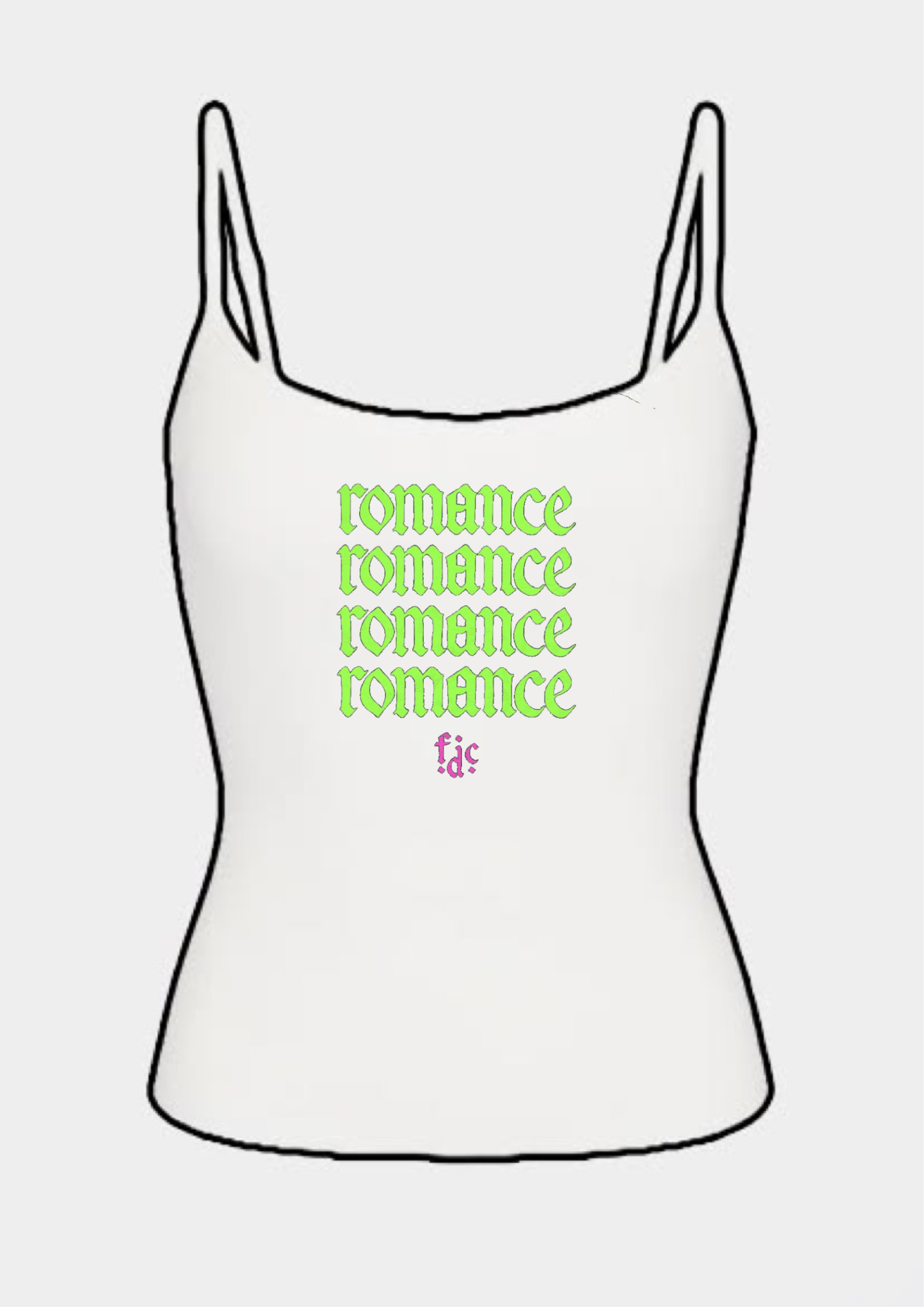 Fontaines dc romance tank tops