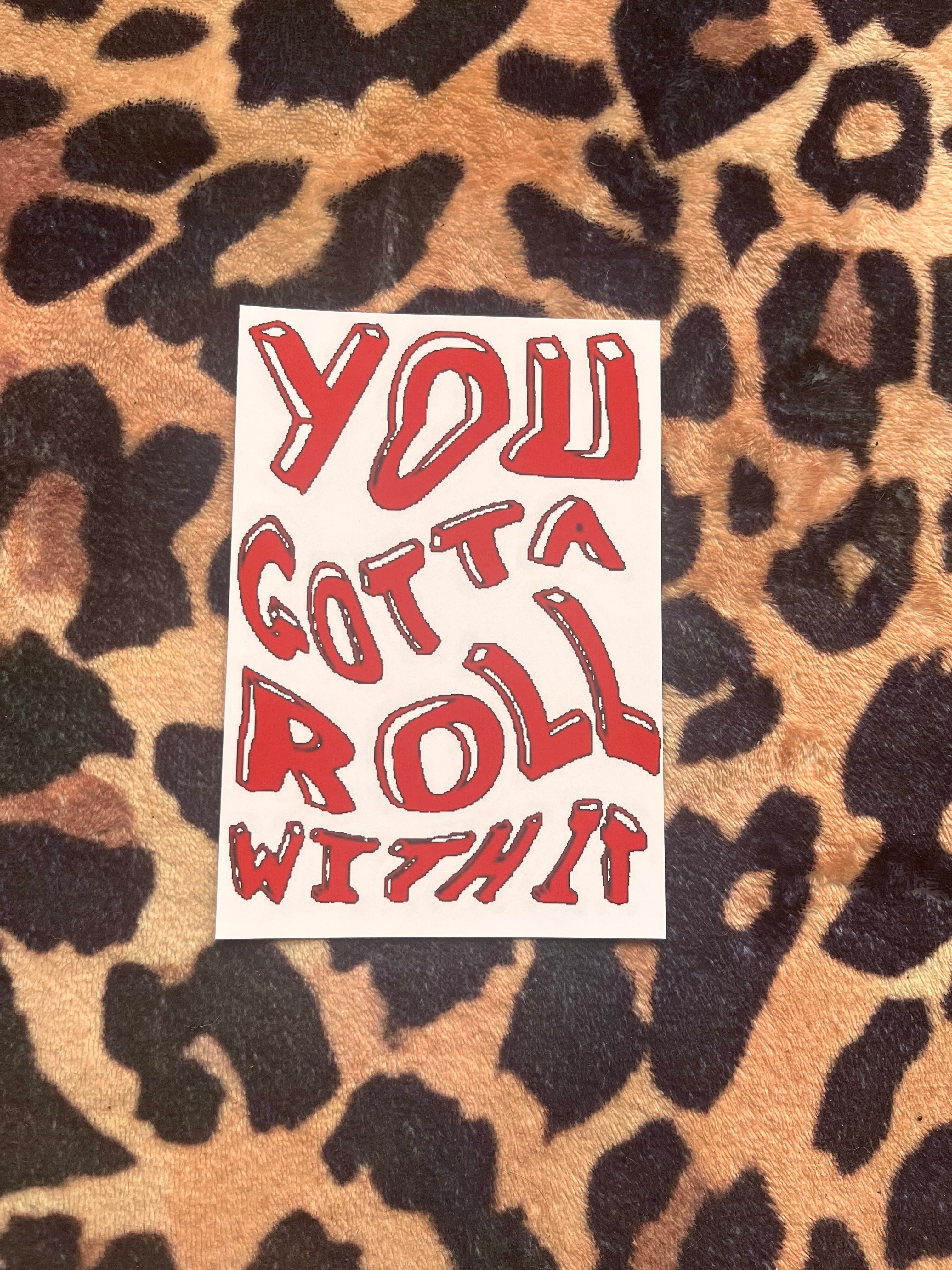 Oasis roll with it poster