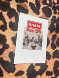 Oasis live 25 poster red