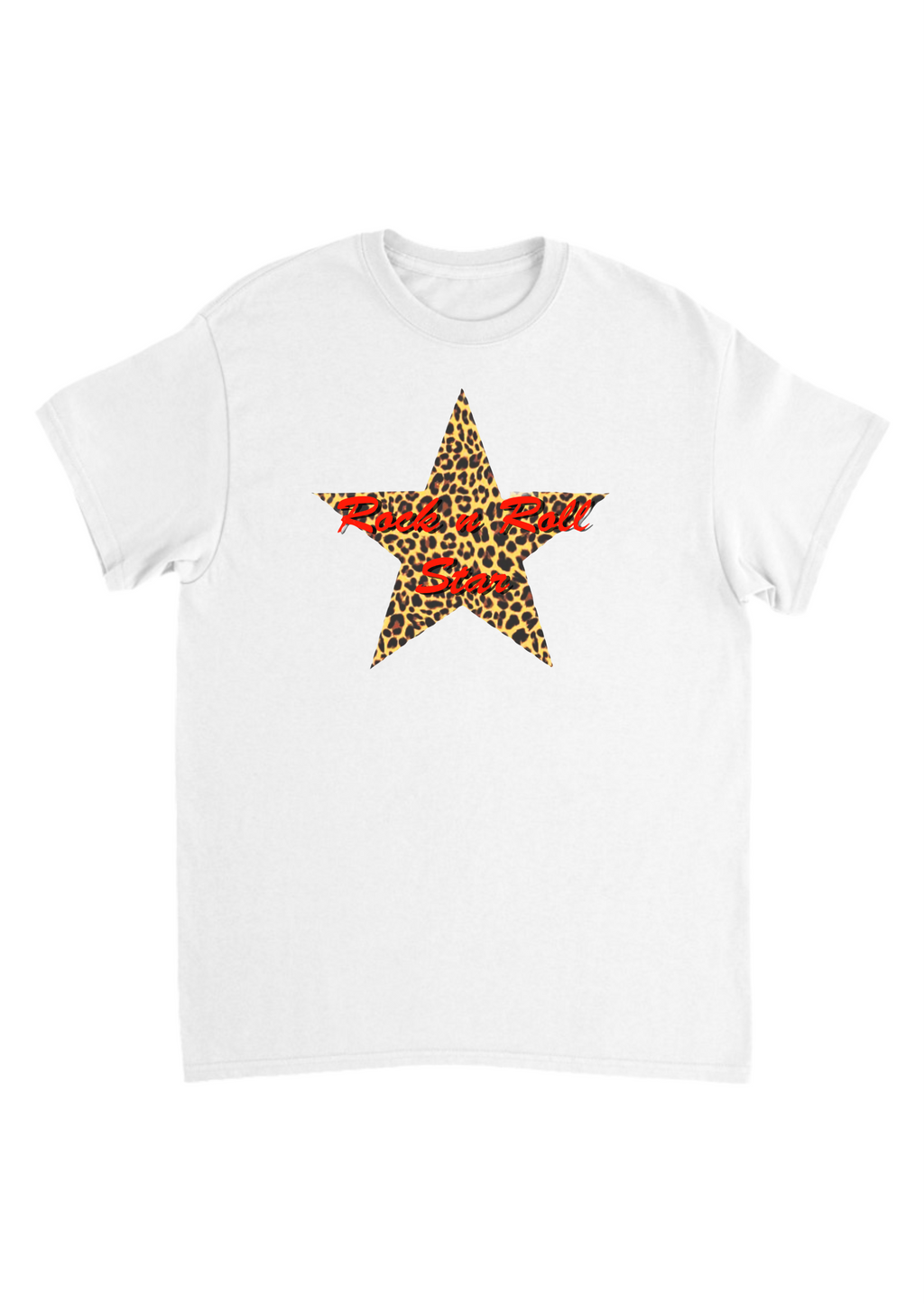 Oasis leopard print star band tee