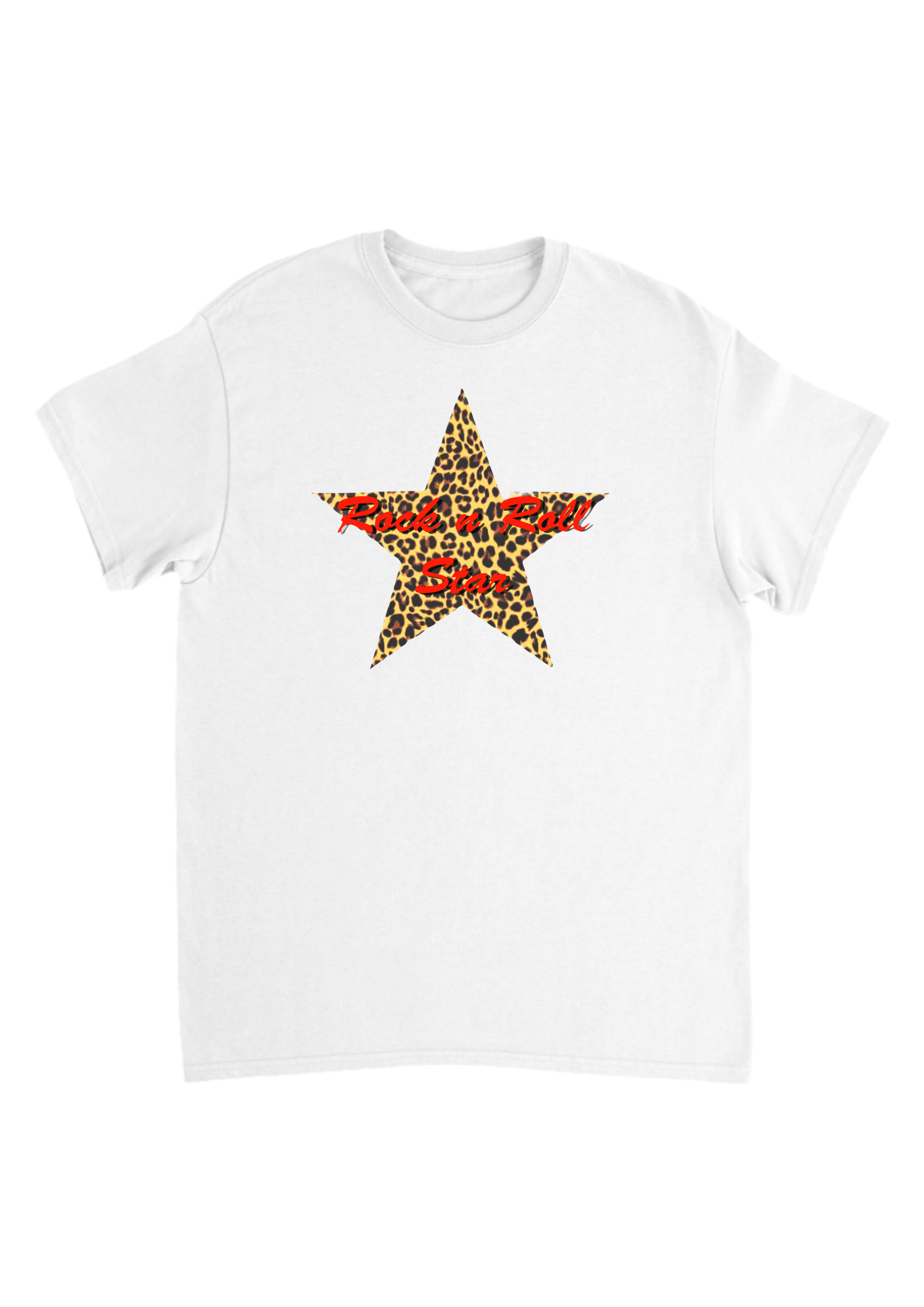 Oasis leopard print star band tee