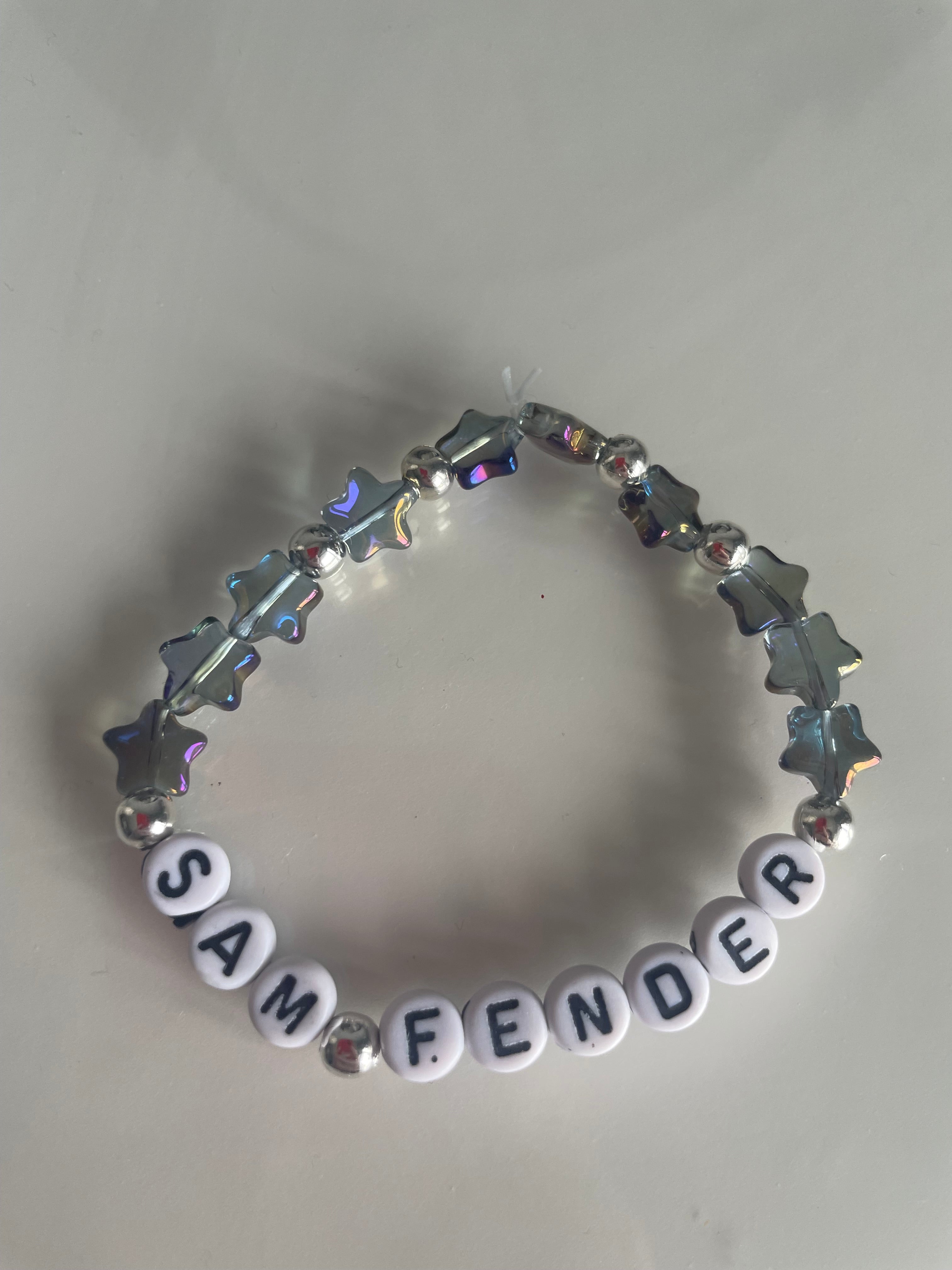 Sam fender silver stars bracelet