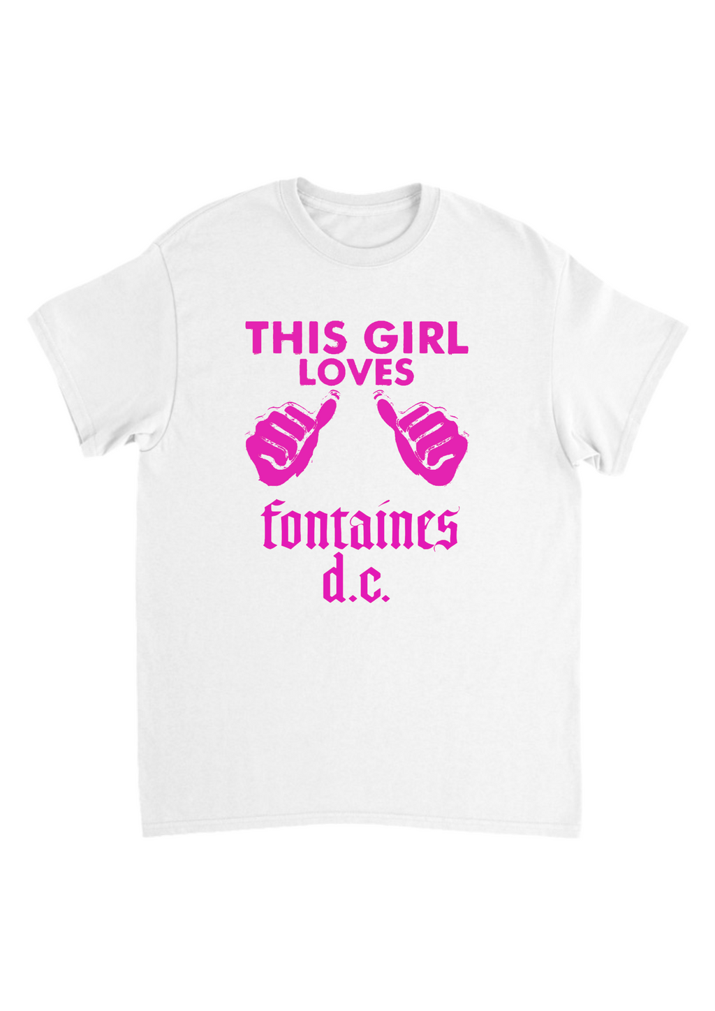 This girl loves Fontaines dc band tees