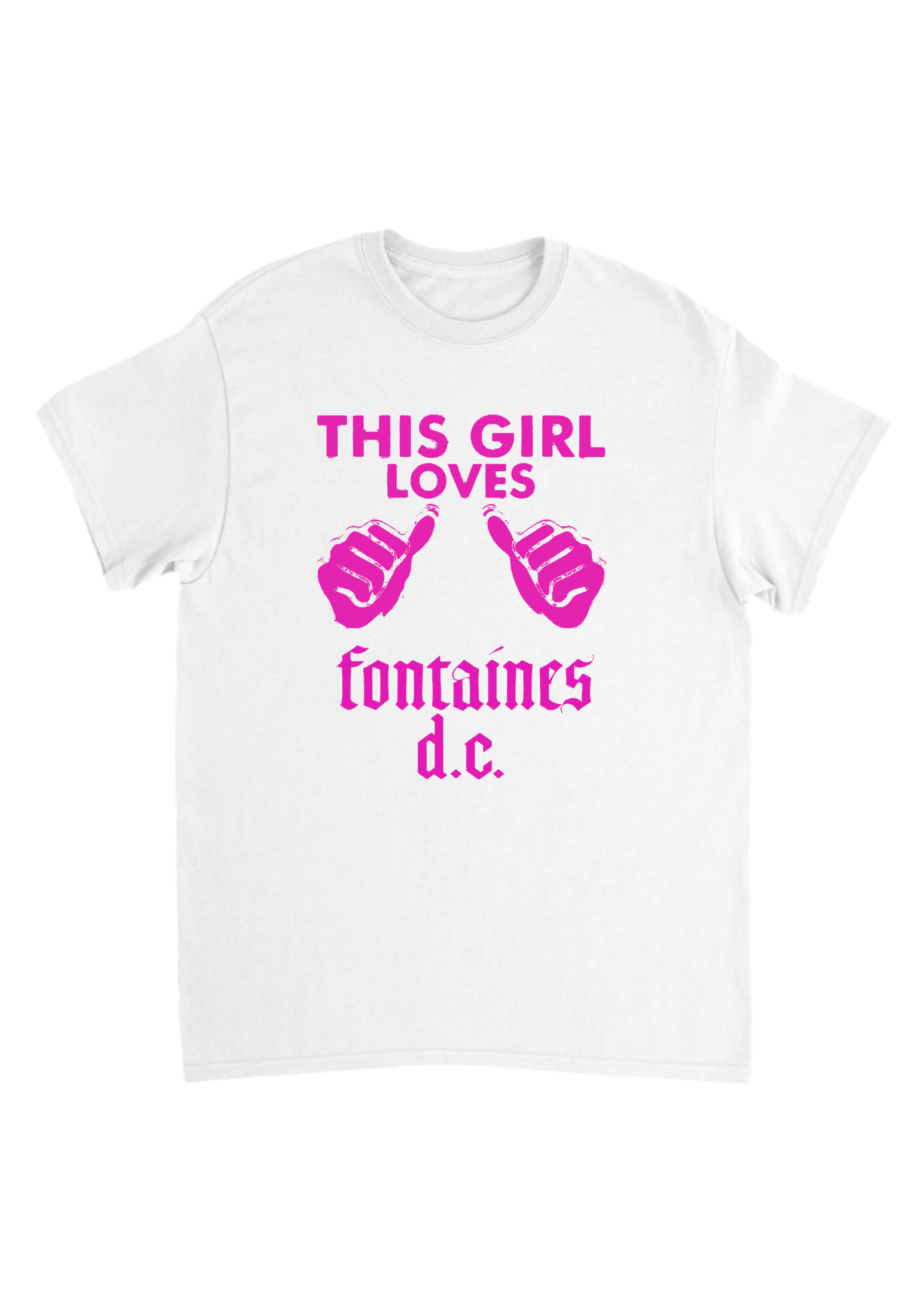 This girl loves Fontaines dc band tees