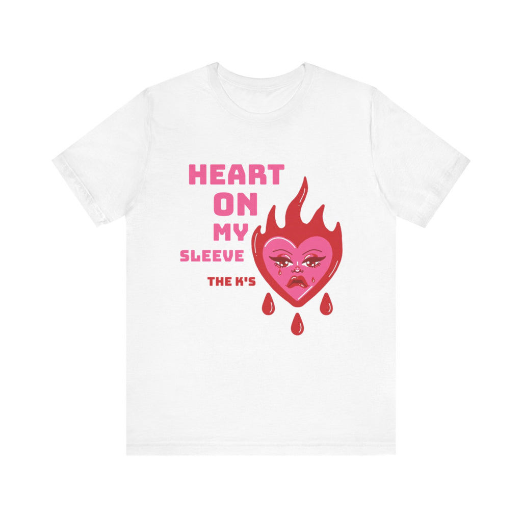 The Ks heart on my sleeve band tee
