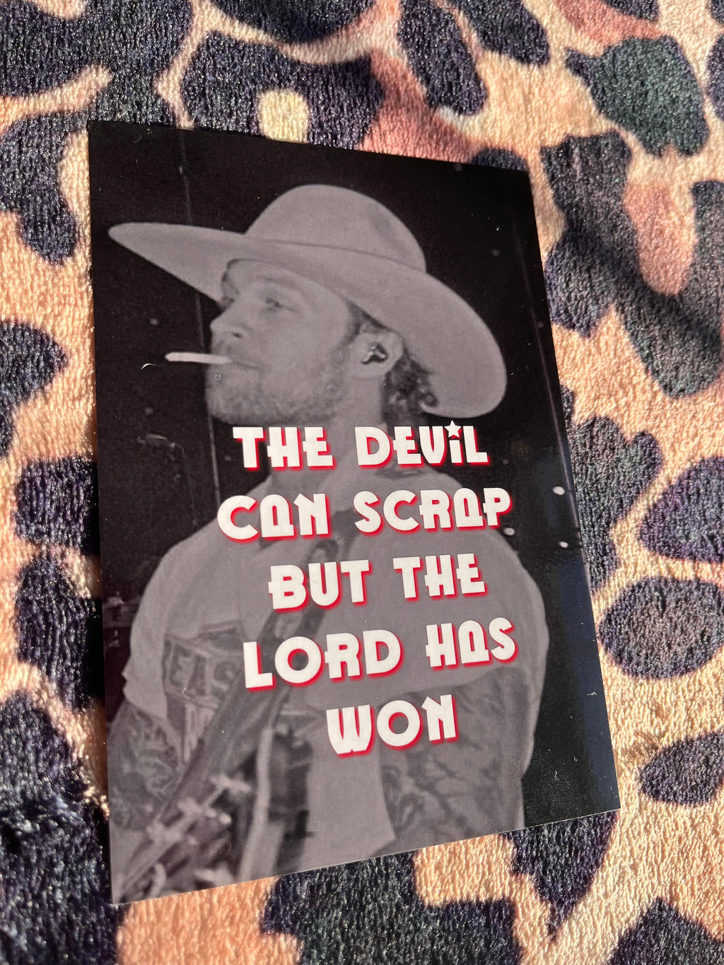 Zach Bryan the Lord has won poster