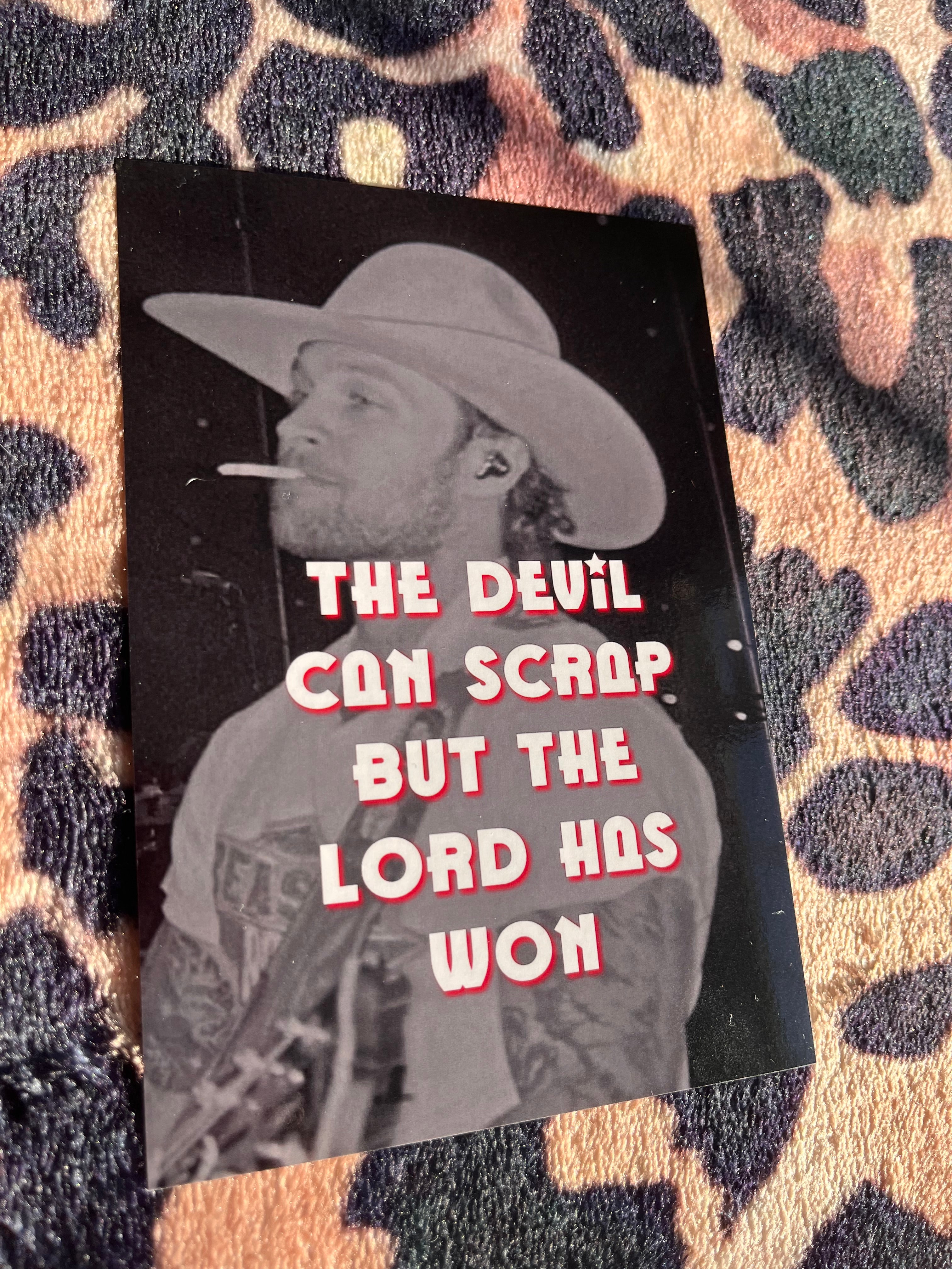 Zach Bryan the Lord has won poster