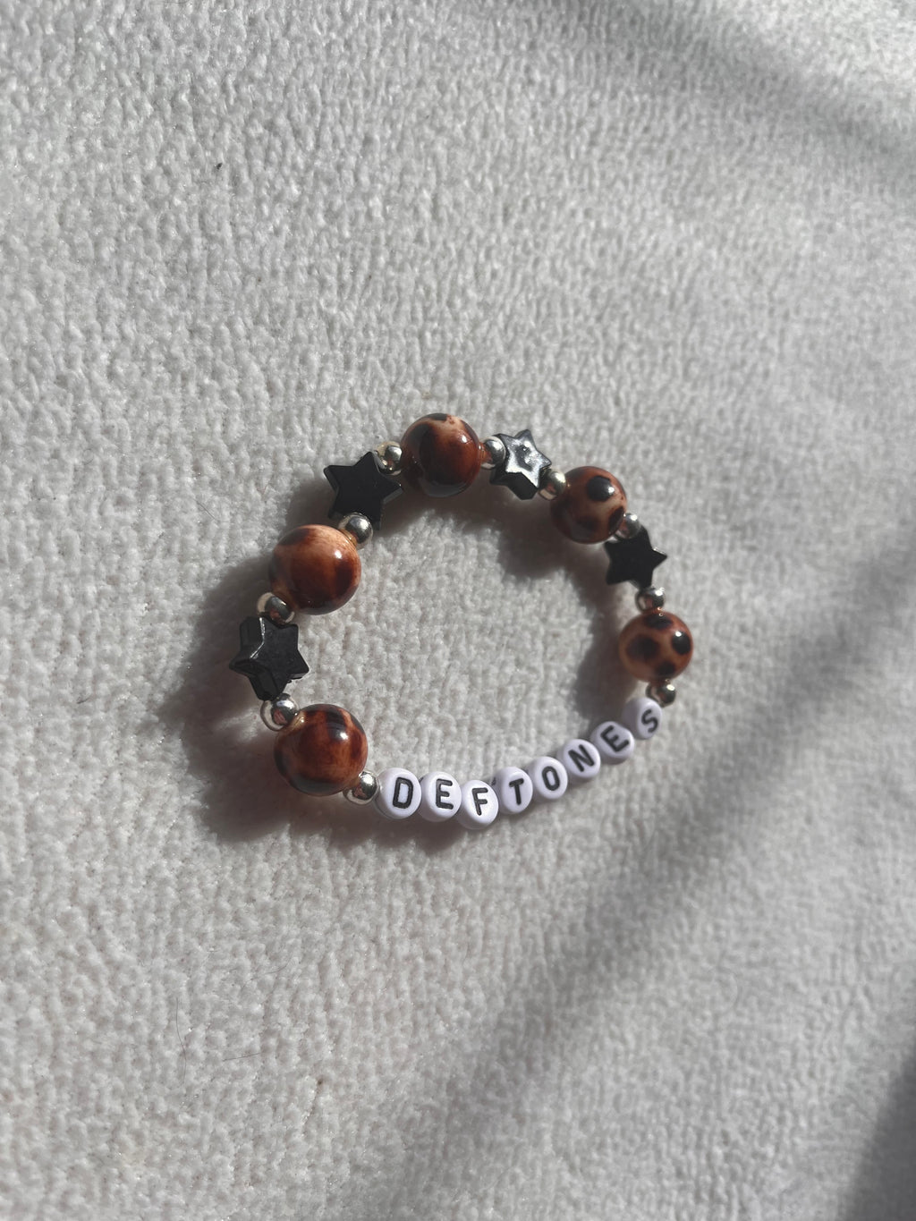 Deftones leopard print bracelet