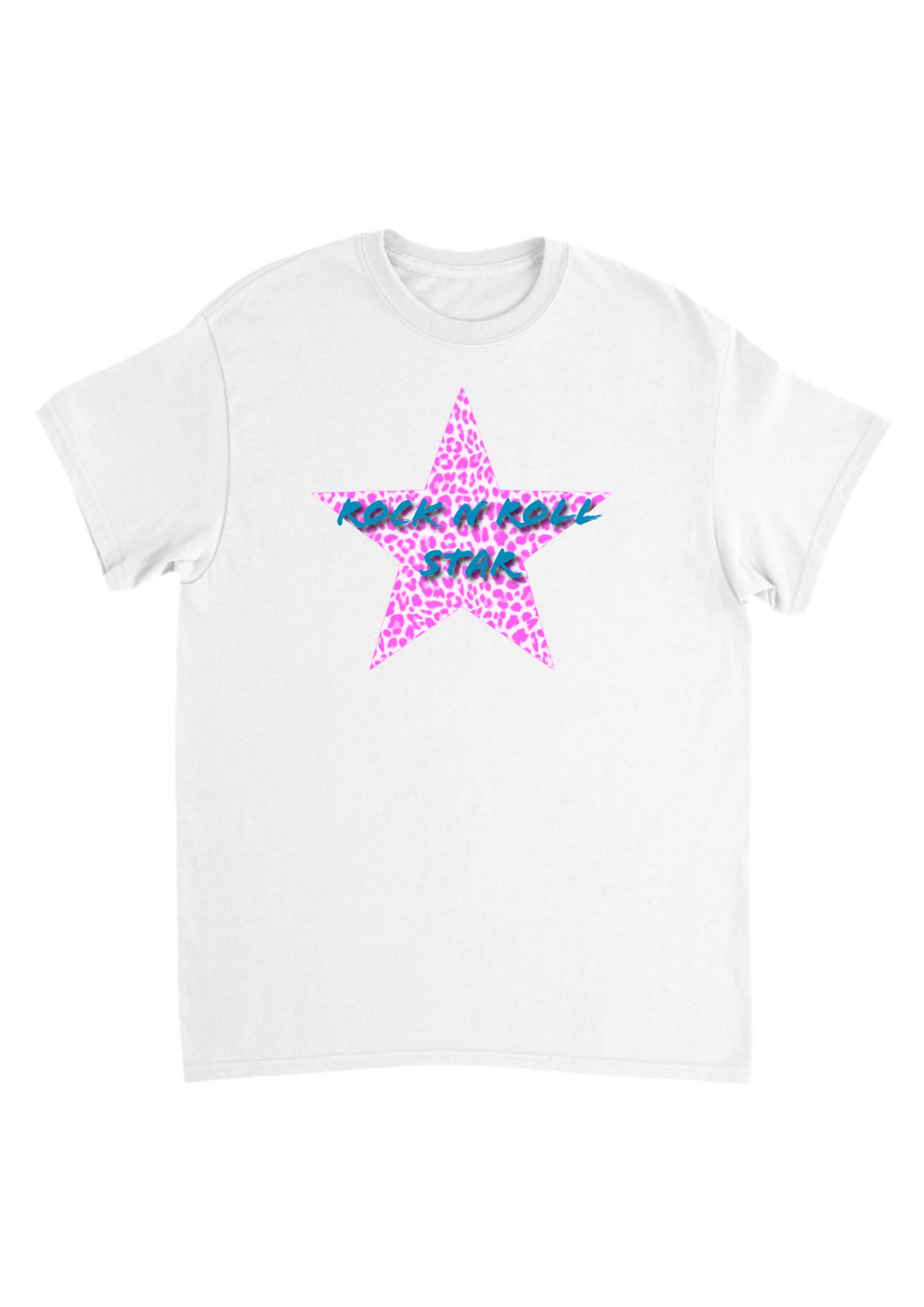 Oasis pink leopard print star band tee