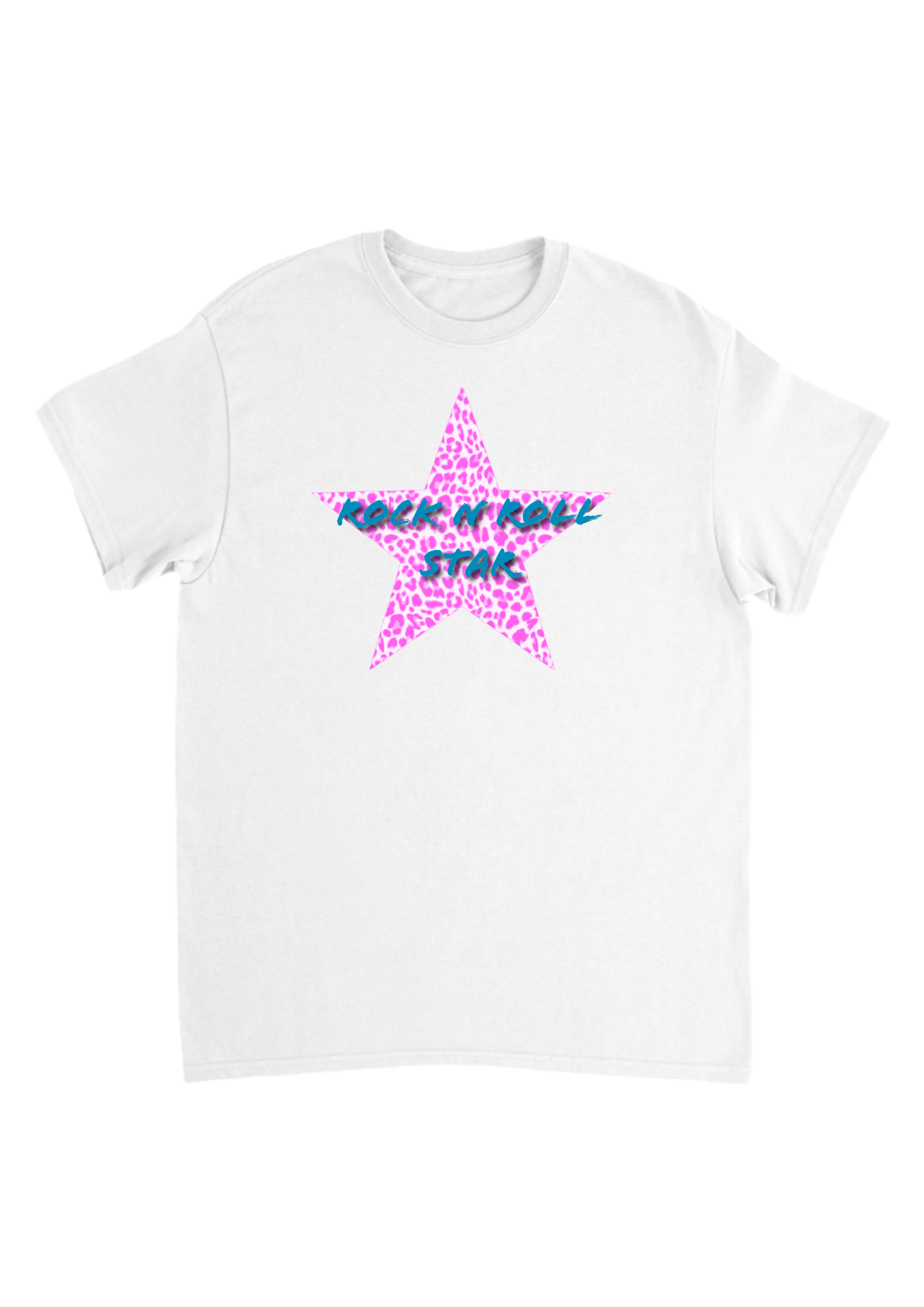 Oasis pink leopard print star band tee