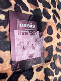 Oasis live 25 black and white poster