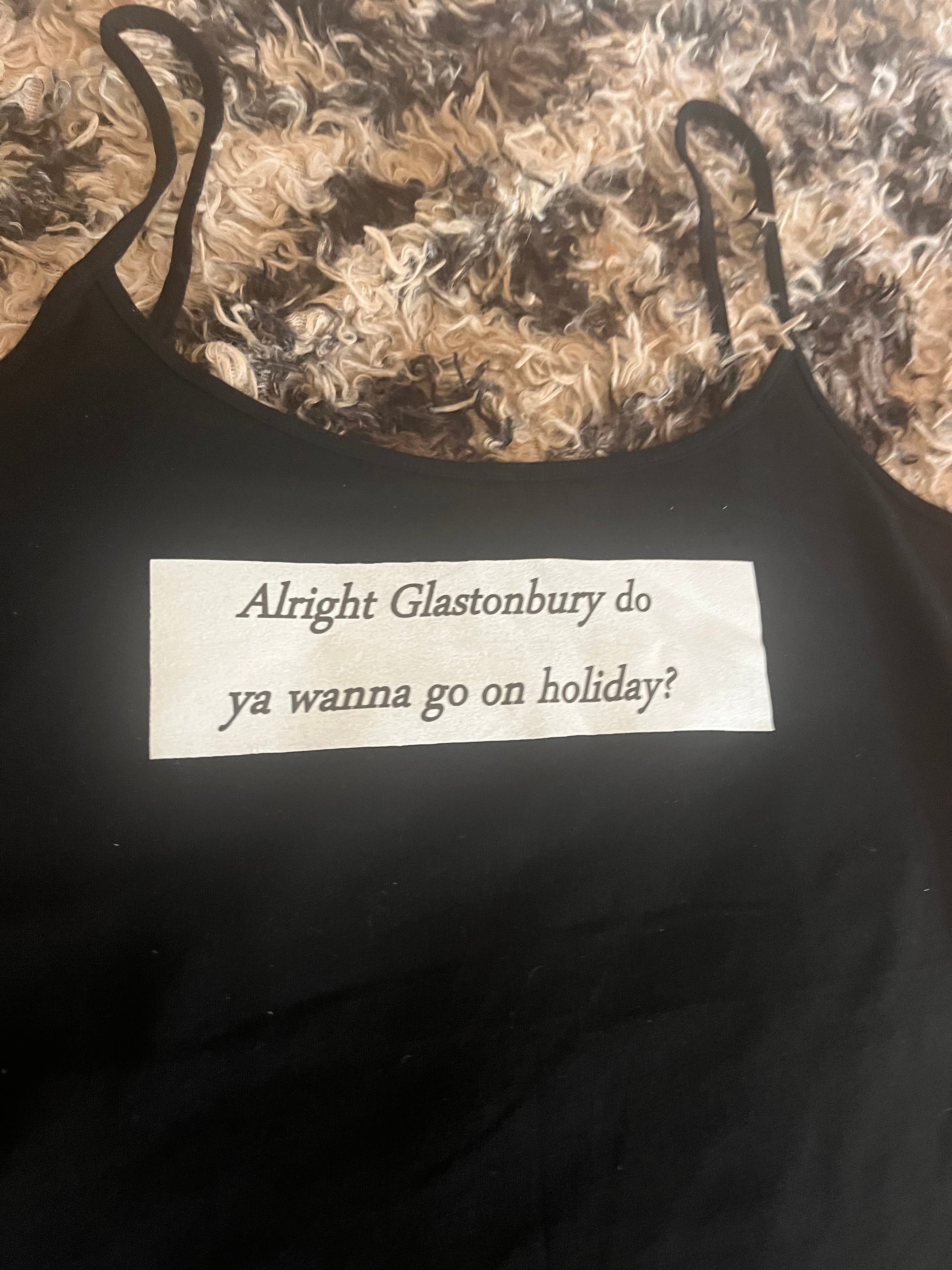 Fontaines dc Glastonbury tank top