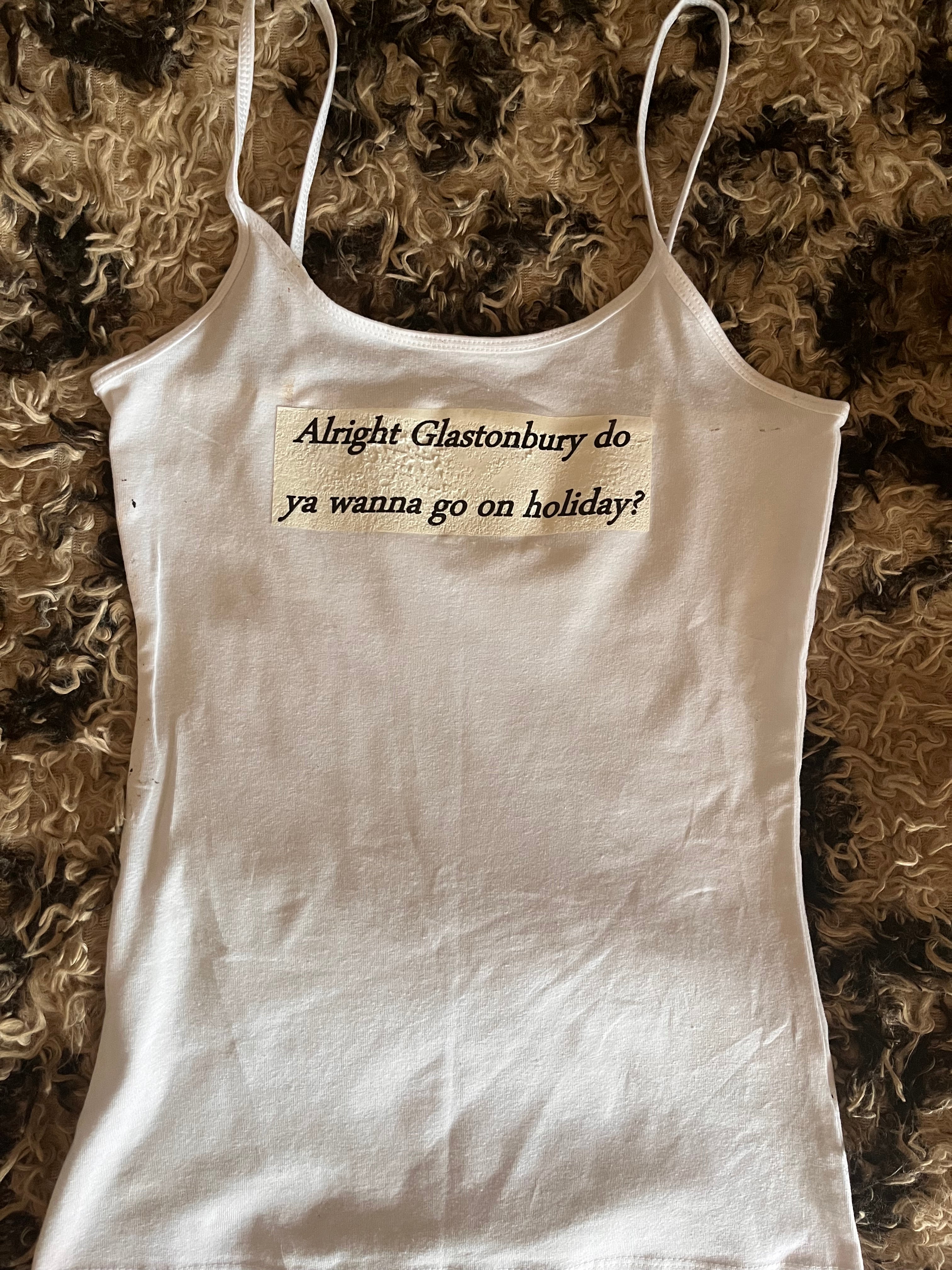 Fontaines dc Glastonbury tank top